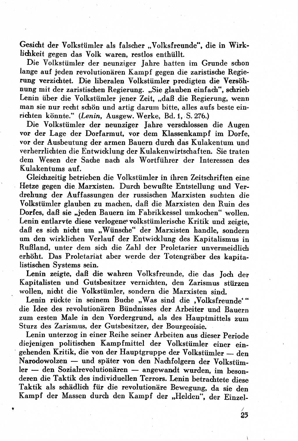 Geschichte der Kommunistischen Partei der Sowjetunion (KPdSU) [Sowjetische Besatzungszone (SBZ) Deutschlands] 1946, Seite 25 (Gesch. KPdSU SBZ Dtl. 1946, S. 25)