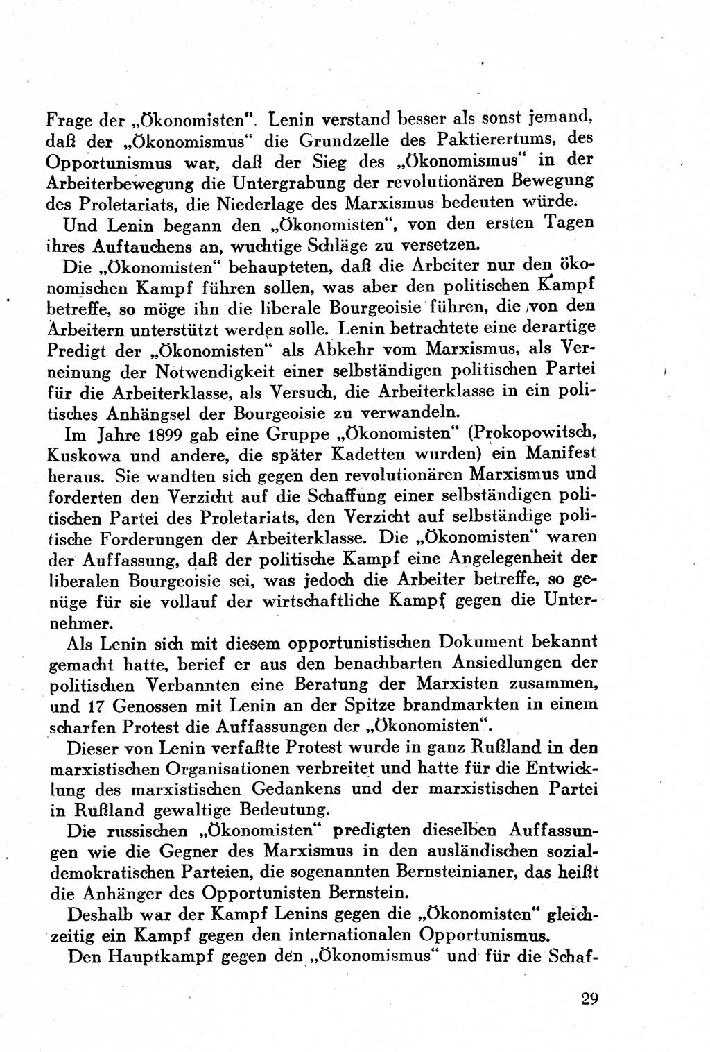 Geschichte der Kommunistischen Partei der Sowjetunion (KPdSU) [Sowjetische Besatzungszone (SBZ) Deutschlands] 1946, Seite 29 (Gesch. KPdSU SBZ Dtl. 1946, S. 29)