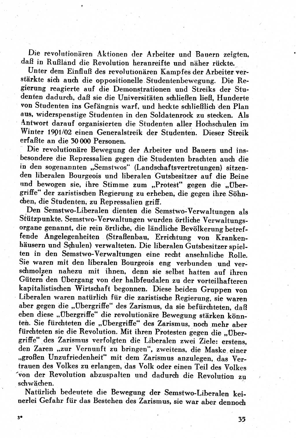 Geschichte der Kommunistischen Partei der Sowjetunion (KPdSU) [Sowjetische Besatzungszone (SBZ) Deutschlands] 1946, Seite 35 (Gesch. KPdSU SBZ Dtl. 1946, S. 35)