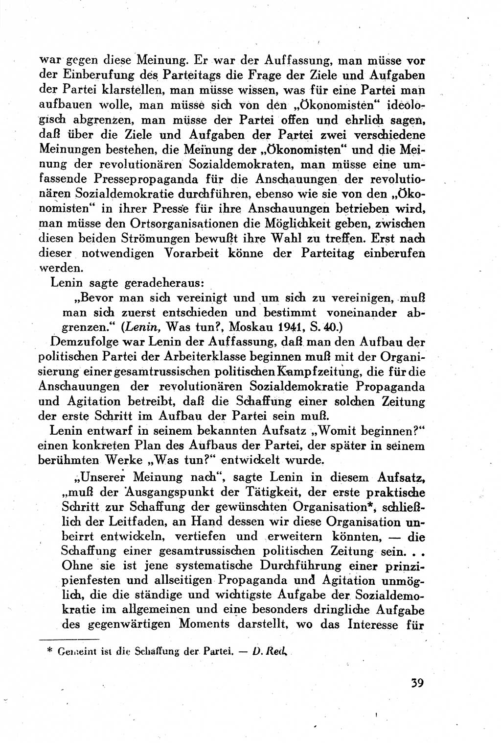 Geschichte der Kommunistischen Partei der Sowjetunion (KPdSU) [Sowjetische Besatzungszone (SBZ) Deutschlands] 1946, Seite 39 (Gesch. KPdSU SBZ Dtl. 1946, S. 39)