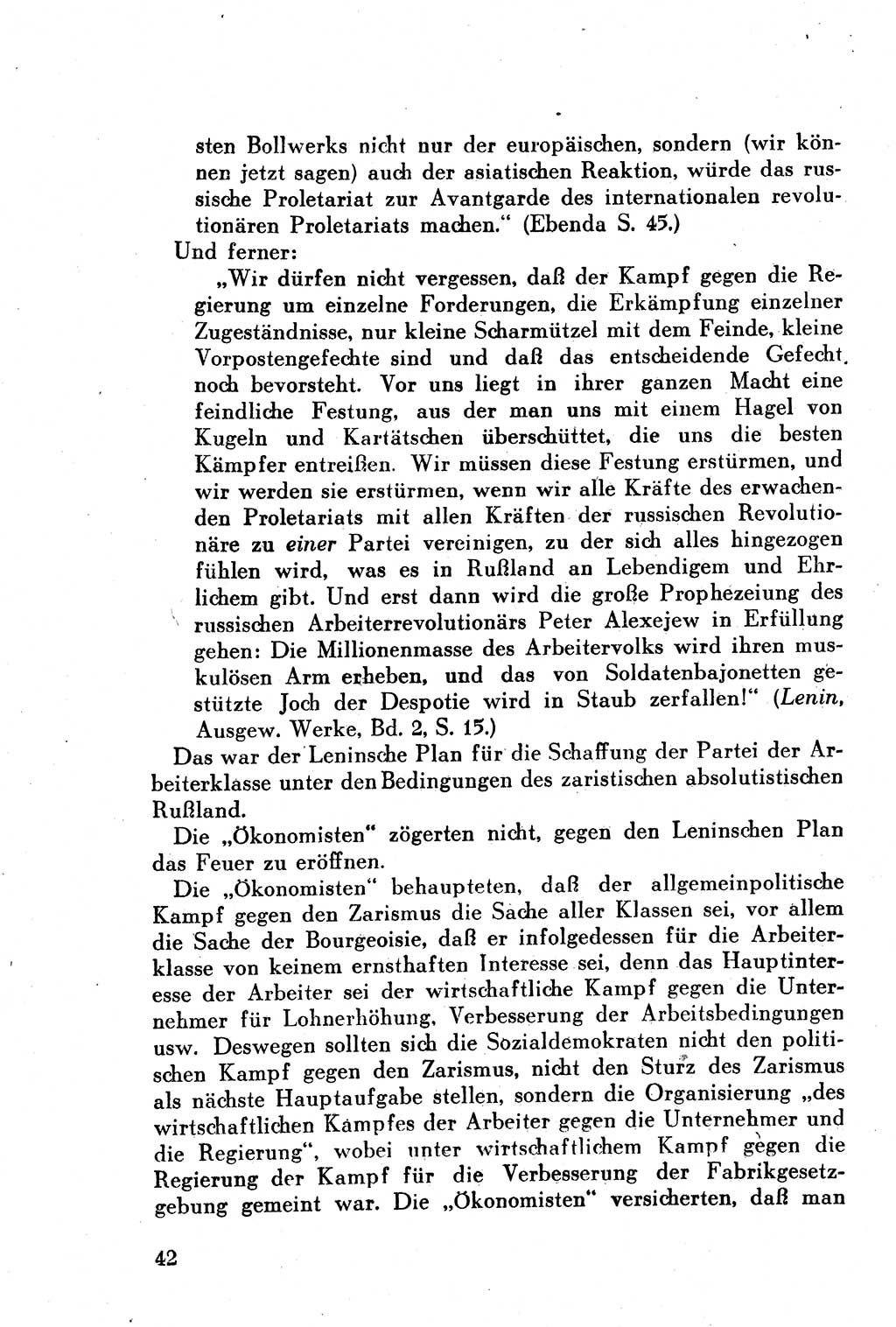 Geschichte der Kommunistischen Partei der Sowjetunion (KPdSU) [Sowjetische Besatzungszone (SBZ) Deutschlands] 1946, Seite 42 (Gesch. KPdSU SBZ Dtl. 1946, S. 42)