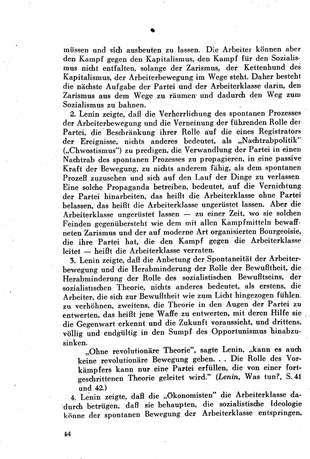 Geschichte der Kommunistischen Partei der Sowjetunion (KPdSU) [Sowjetische Besatzungszone (SBZ) Deutschlands] 1946, Seite 44 (Gesch. KPdSU SBZ Dtl. 1946, S. 44)