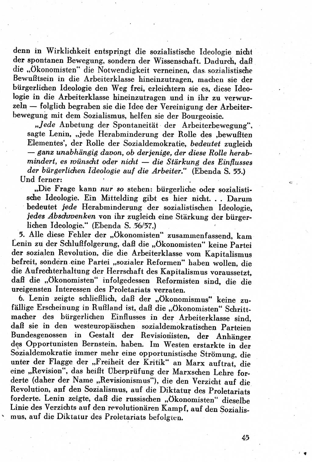 Geschichte der Kommunistischen Partei der Sowjetunion (KPdSU) [Sowjetische Besatzungszone (SBZ) Deutschlands] 1946, Seite 45 (Gesch. KPdSU SBZ Dtl. 1946, S. 45)