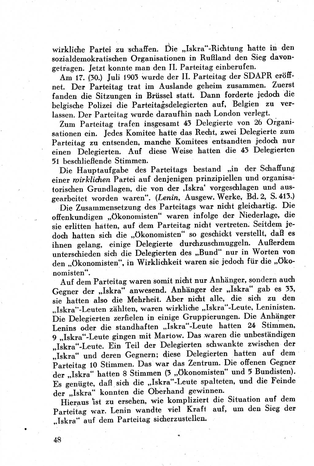 Geschichte der Kommunistischen Partei der Sowjetunion (KPdSU) [Sowjetische Besatzungszone (SBZ) Deutschlands] 1946, Seite 48 (Gesch. KPdSU SBZ Dtl. 1946, S. 48)