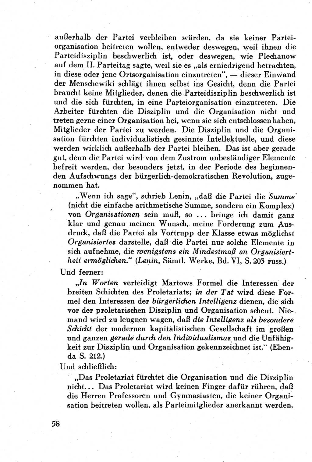 Geschichte der Kommunistischen Partei der Sowjetunion (KPdSU) [Sowjetische Besatzungszone (SBZ) Deutschlands] 1946, Seite 58 (Gesch. KPdSU SBZ Dtl. 1946, S. 58)