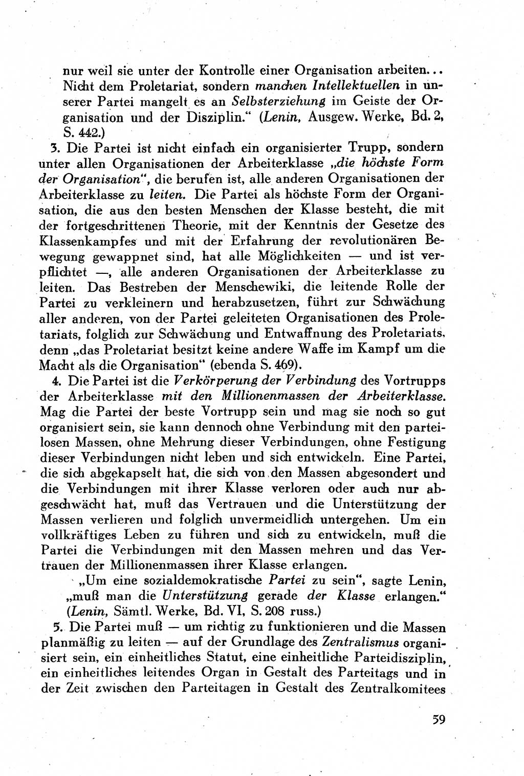 Geschichte der Kommunistischen Partei der Sowjetunion (KPdSU) [Sowjetische Besatzungszone (SBZ) Deutschlands] 1946, Seite 59 (Gesch. KPdSU SBZ Dtl. 1946, S. 59)