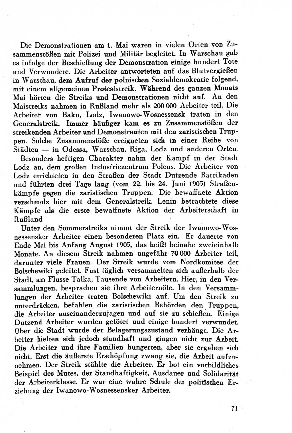 Geschichte der Kommunistischen Partei der Sowjetunion (KPdSU) [Sowjetische Besatzungszone (SBZ) Deutschlands] 1946, Seite 71 (Gesch. KPdSU SBZ Dtl. 1946, S. 71)