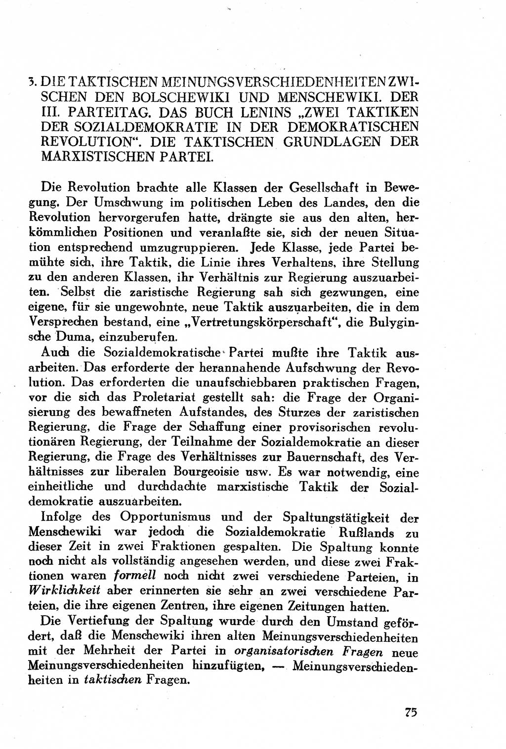 Geschichte der Kommunistischen Partei der Sowjetunion (KPdSU) [Sowjetische Besatzungszone (SBZ) Deutschlands] 1946, Seite 75 (Gesch. KPdSU SBZ Dtl. 1946, S. 75)