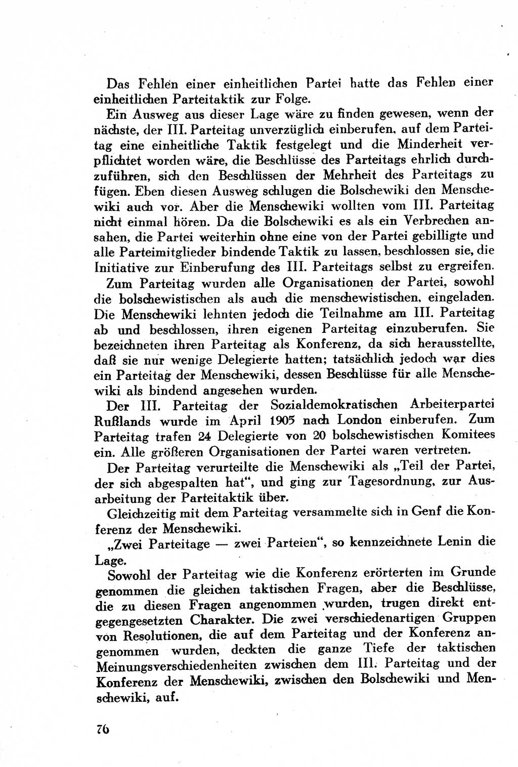 Geschichte der Kommunistischen Partei der Sowjetunion (KPdSU) [Sowjetische Besatzungszone (SBZ) Deutschlands] 1946, Seite 76 (Gesch. KPdSU SBZ Dtl. 1946, S. 76)