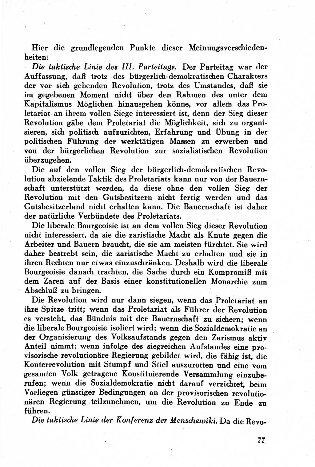 Geschichte der Kommunistischen Partei der Sowjetunion (KPdSU) [Sowjetische Besatzungszone (SBZ) Deutschlands] 1946, Seite 77 (Gesch. KPdSU SBZ Dtl. 1946, S. 77)