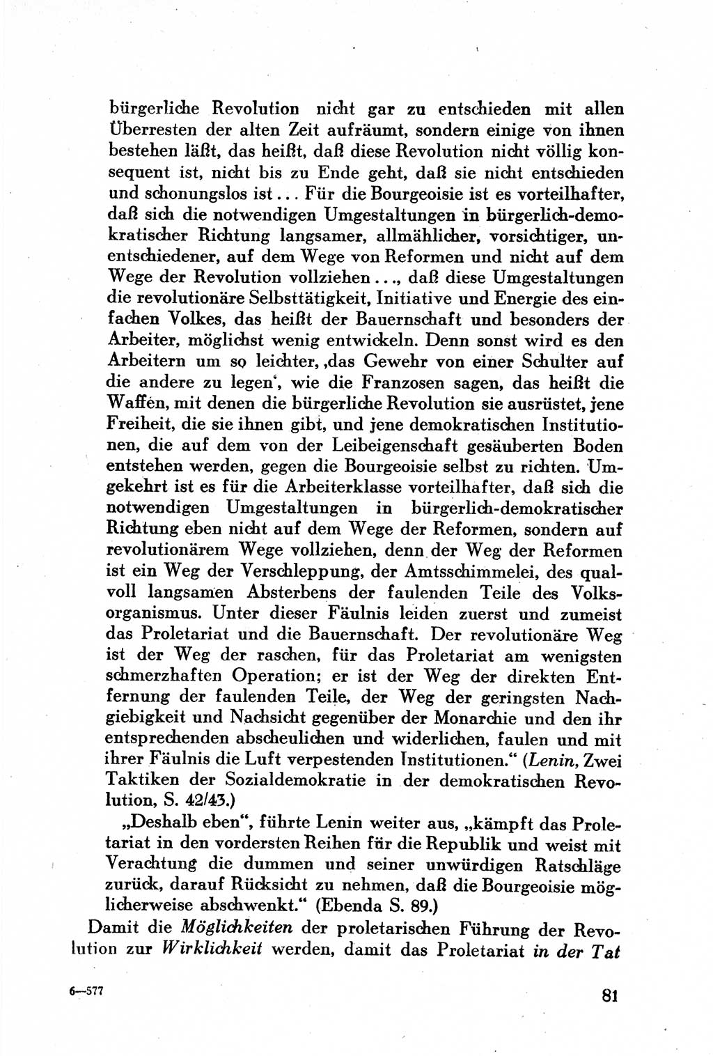 Geschichte der Kommunistischen Partei der Sowjetunion (KPdSU) [Sowjetische Besatzungszone (SBZ) Deutschlands] 1946, Seite 81 (Gesch. KPdSU SBZ Dtl. 1946, S. 81)