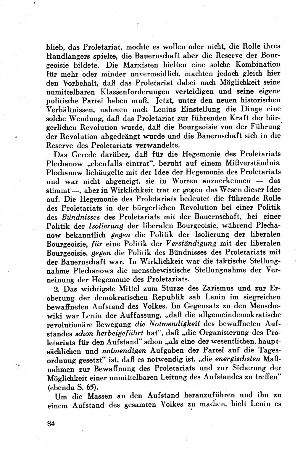 Geschichte der Kommunistischen Partei der Sowjetunion (KPdSU) [Sowjetische Besatzungszone (SBZ) Deutschlands] 1946, Seite 84 (Gesch. KPdSU SBZ Dtl. 1946, S. 84)