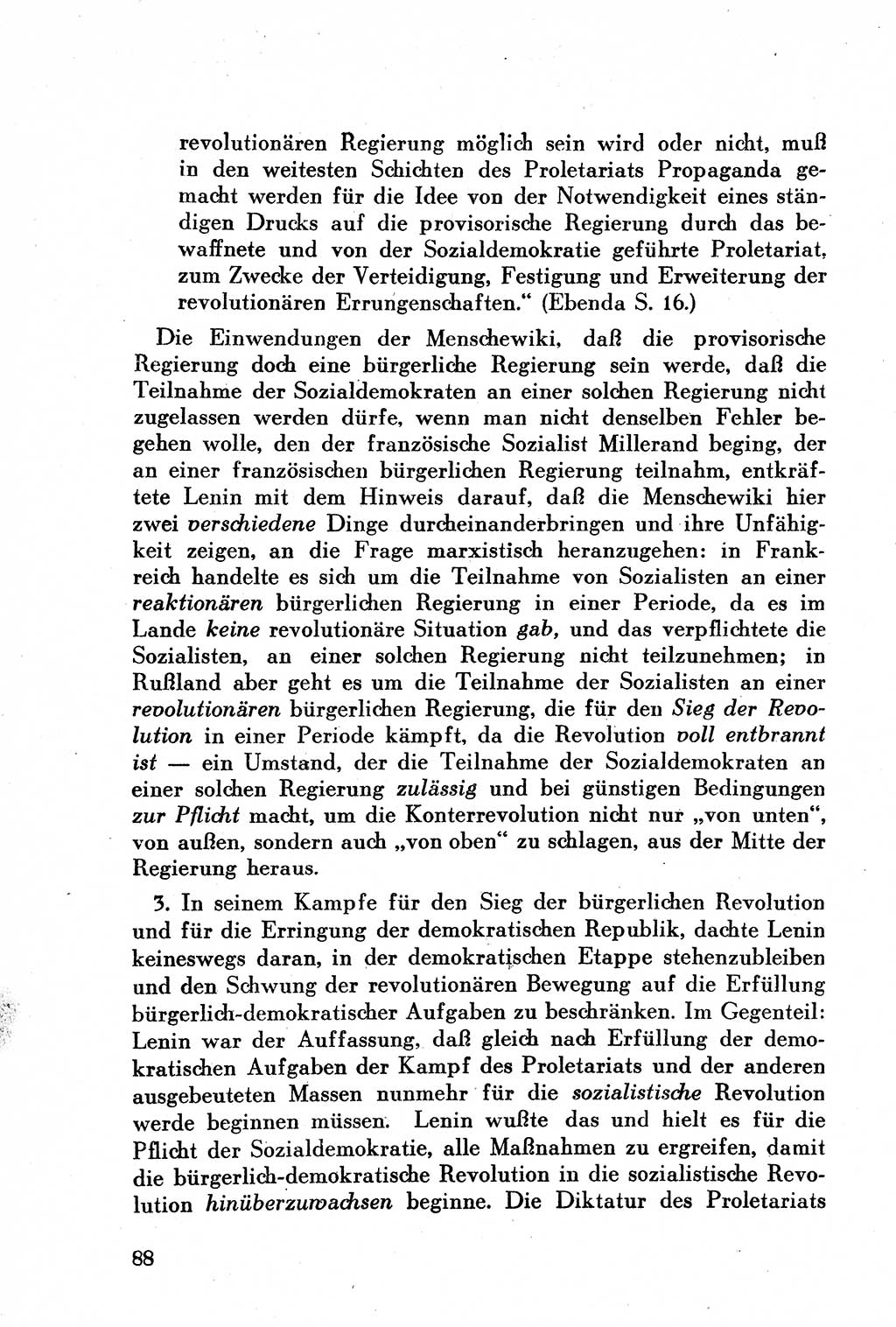 Geschichte der Kommunistischen Partei der Sowjetunion (KPdSU) [Sowjetische Besatzungszone (SBZ) Deutschlands] 1946, Seite 88 (Gesch. KPdSU SBZ Dtl. 1946, S. 88)