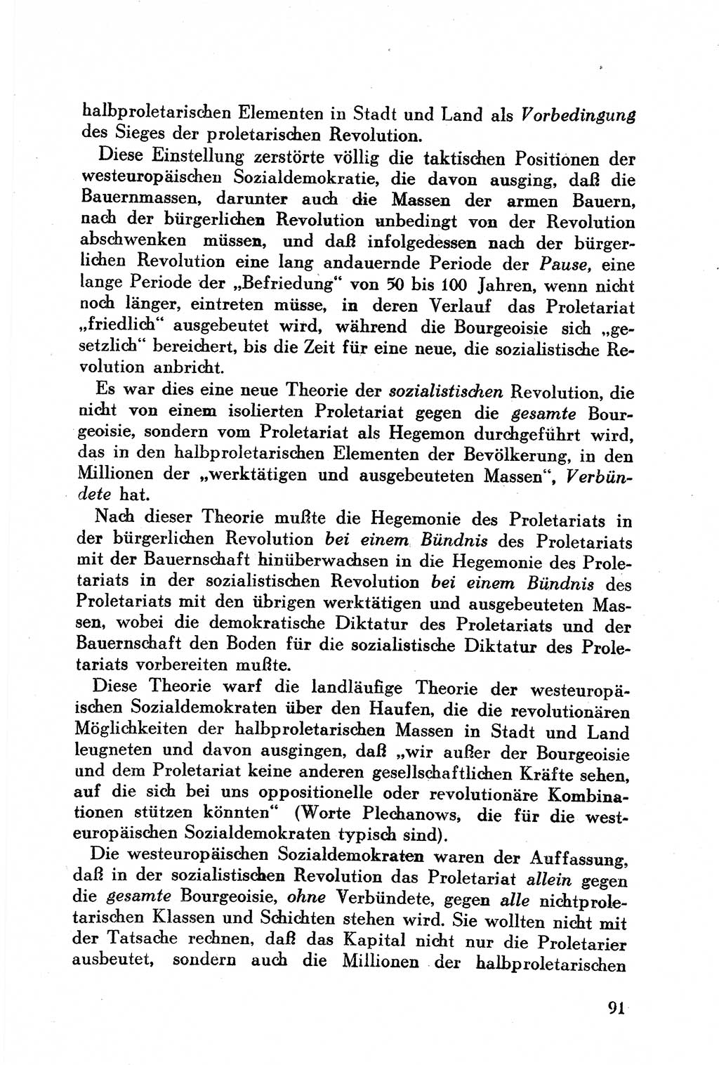 Geschichte der Kommunistischen Partei der Sowjetunion (KPdSU) [Sowjetische Besatzungszone (SBZ) Deutschlands] 1946, Seite 91 (Gesch. KPdSU SBZ Dtl. 1946, S. 91)