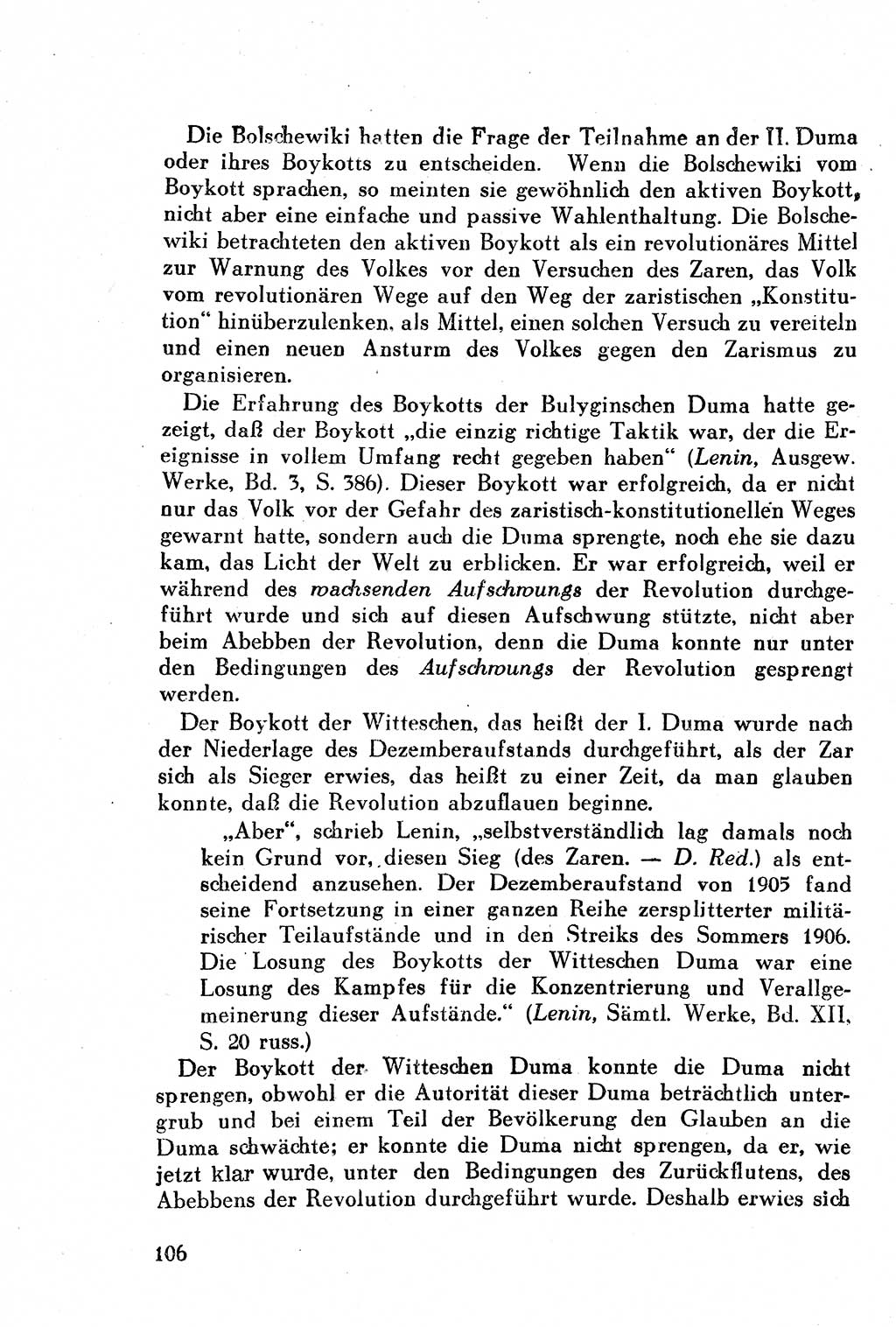 Geschichte der Kommunistischen Partei der Sowjetunion (KPdSU) [Sowjetische Besatzungszone (SBZ) Deutschlands] 1946, Seite 106 (Gesch. KPdSU SBZ Dtl. 1946, S. 106)