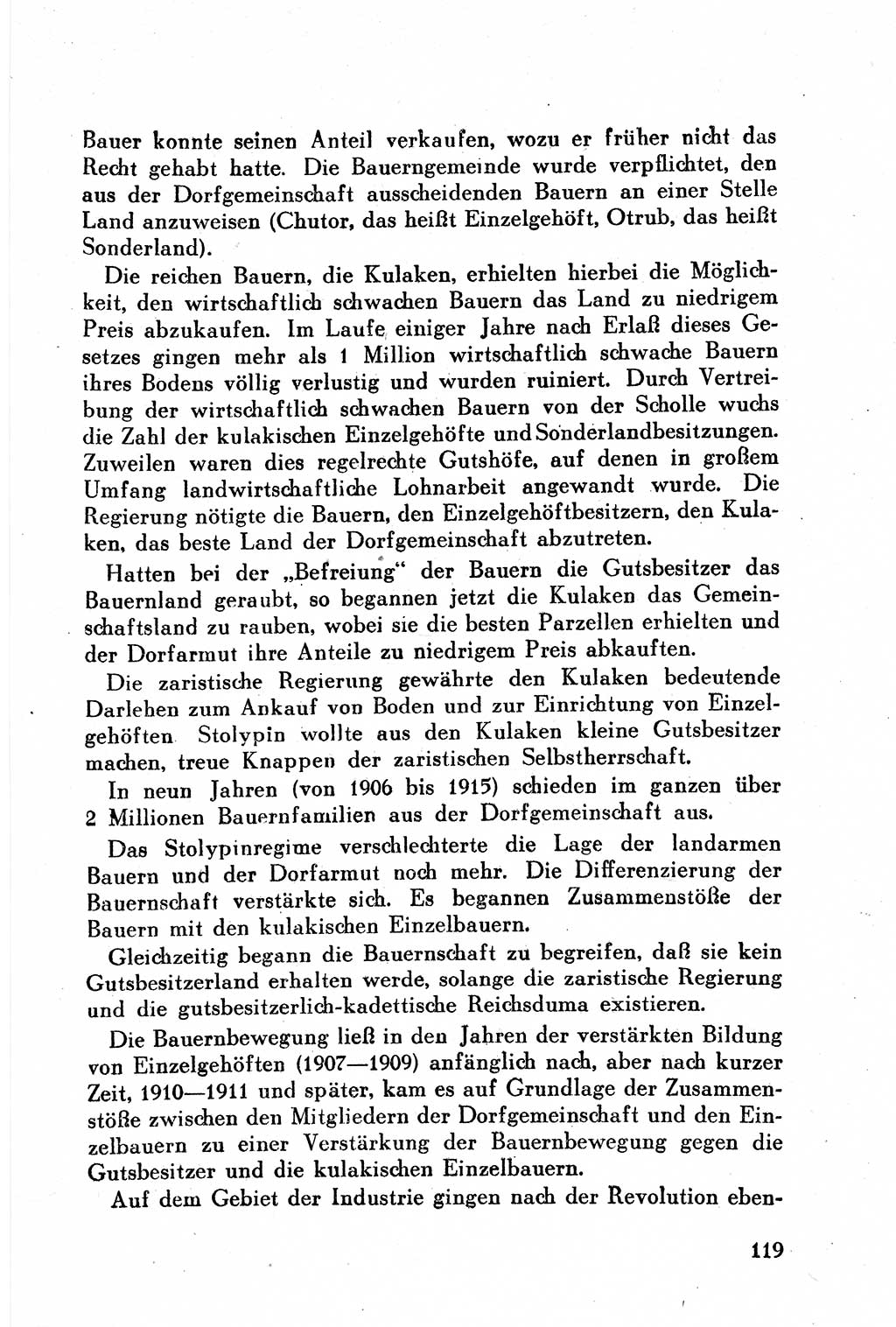 Geschichte der Kommunistischen Partei der Sowjetunion (KPdSU) [Sowjetische Besatzungszone (SBZ) Deutschlands] 1946, Seite 119 (Gesch. KPdSU SBZ Dtl. 1946, S. 119)