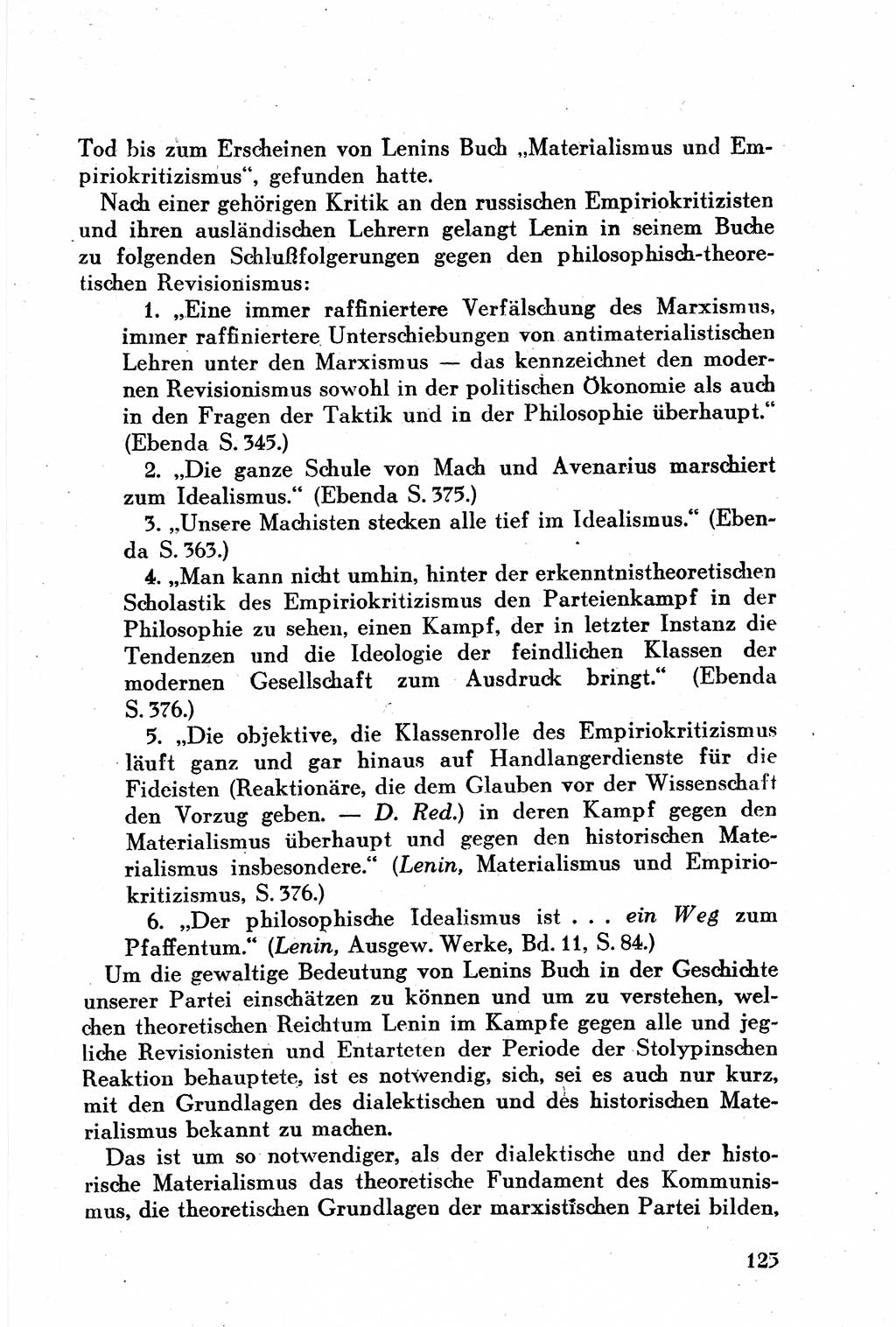 Geschichte der Kommunistischen Partei der Sowjetunion (KPdSU) [Sowjetische Besatzungszone (SBZ) Deutschlands] 1946, Seite 125 (Gesch. KPdSU SBZ Dtl. 1946, S. 125)