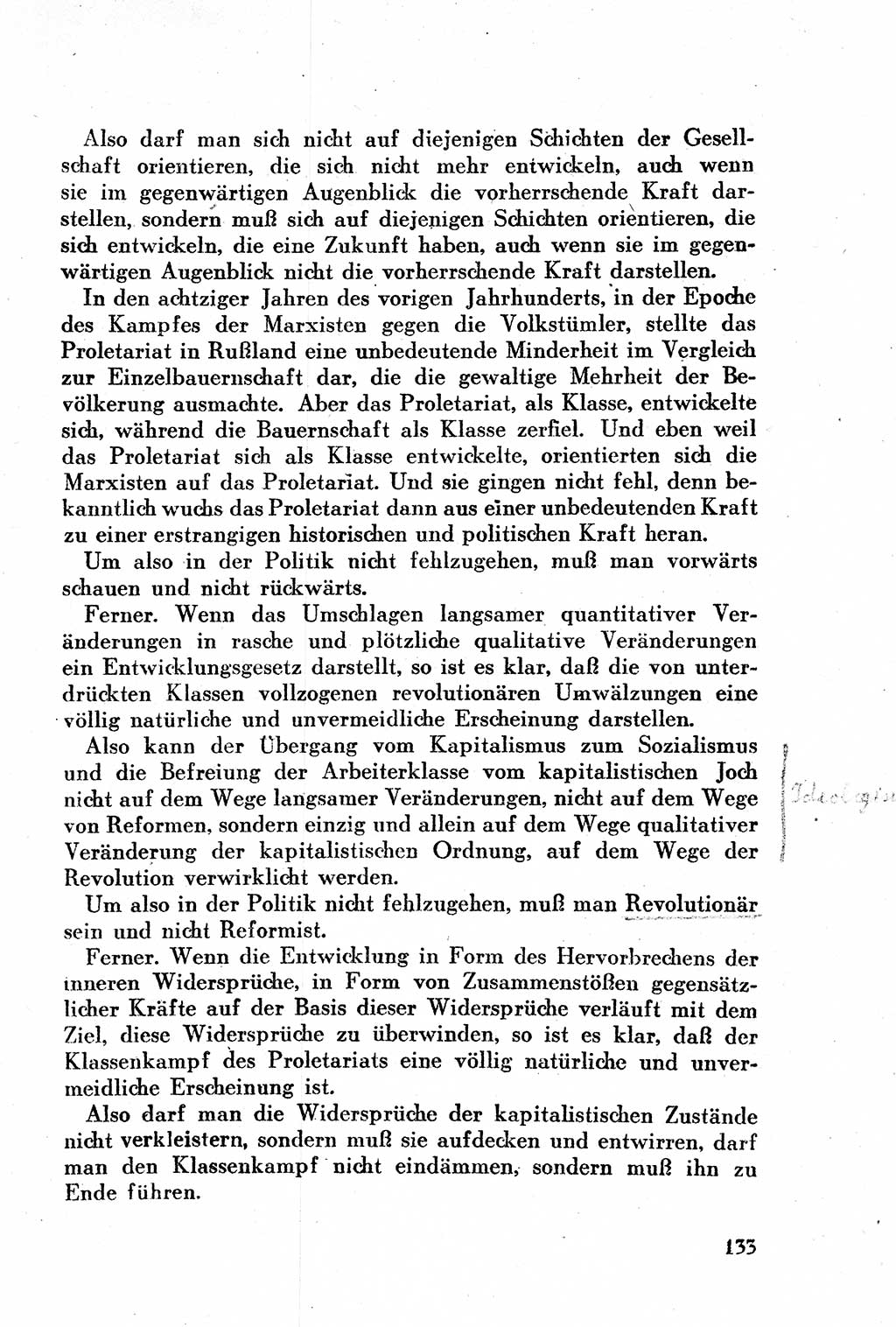 Geschichte der Kommunistischen Partei der Sowjetunion (KPdSU) [Sowjetische Besatzungszone (SBZ) Deutschlands] 1946, Seite 133 (Gesch. KPdSU SBZ Dtl. 1946, S. 133)