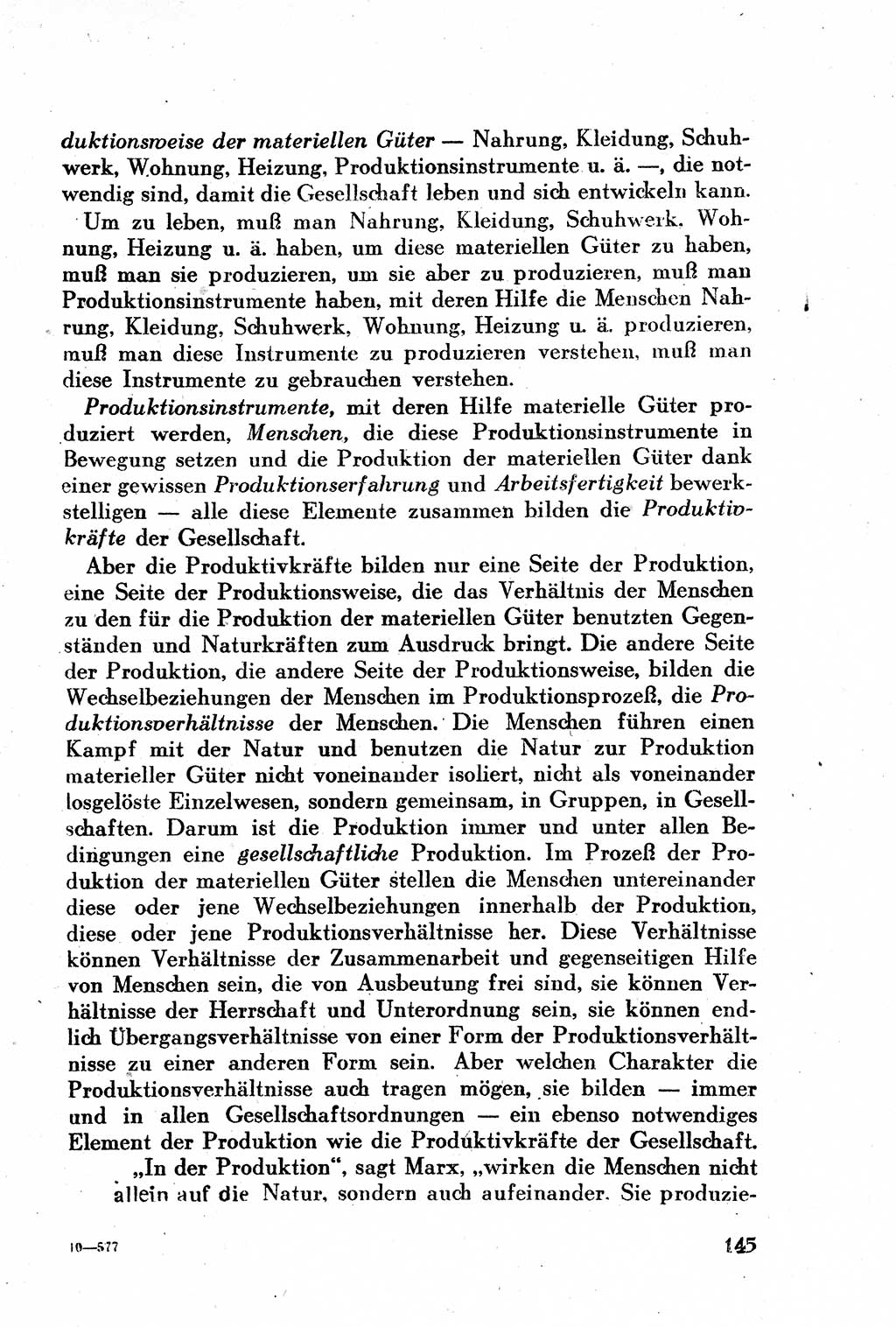 Geschichte der Kommunistischen Partei der Sowjetunion (KPdSU) [Sowjetische Besatzungszone (SBZ) Deutschlands] 1946, Seite 145 (Gesch. KPdSU SBZ Dtl. 1946, S. 145)