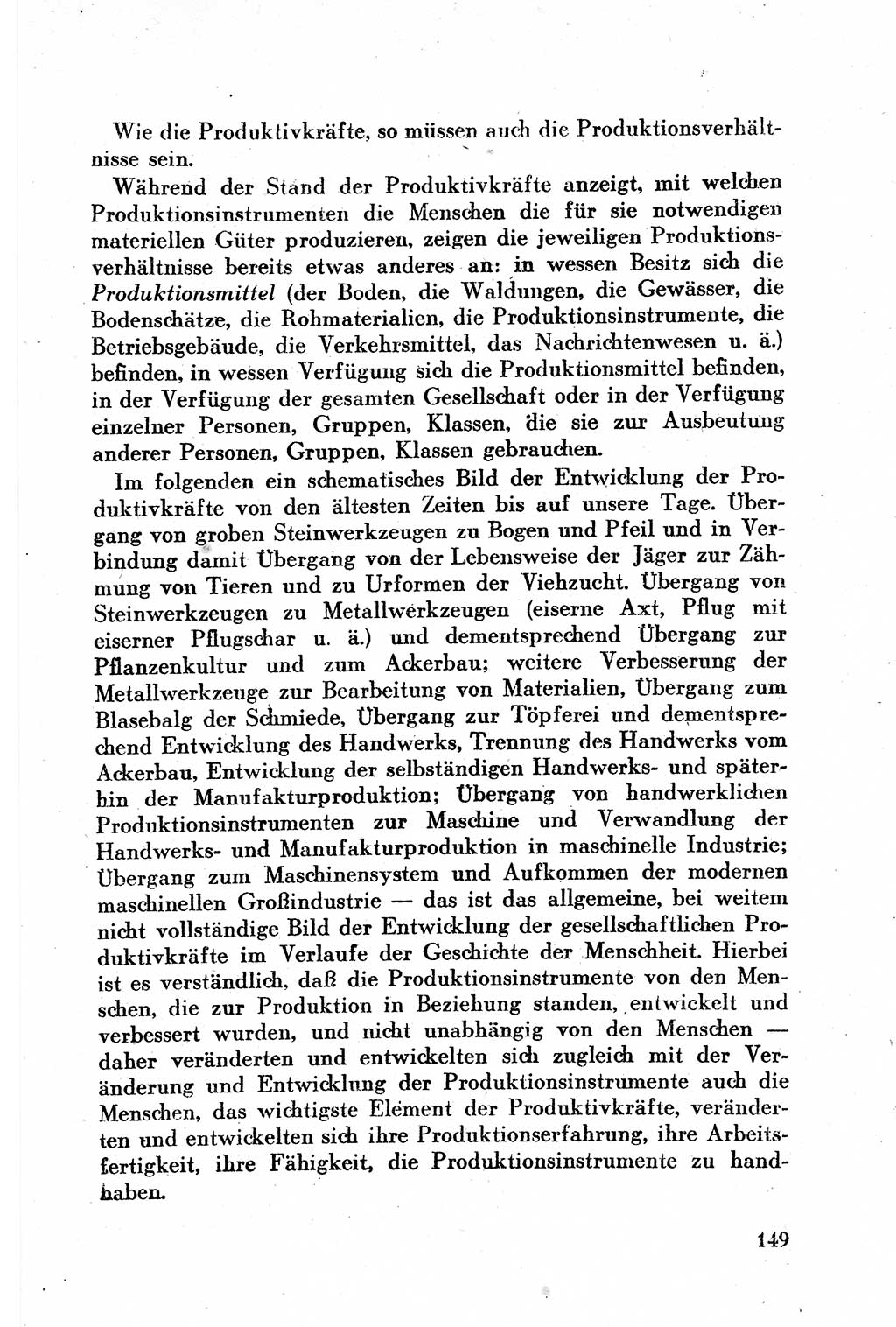 Geschichte der Kommunistischen Partei der Sowjetunion (KPdSU) [Sowjetische Besatzungszone (SBZ) Deutschlands] 1946, Seite 149 (Gesch. KPdSU SBZ Dtl. 1946, S. 149)