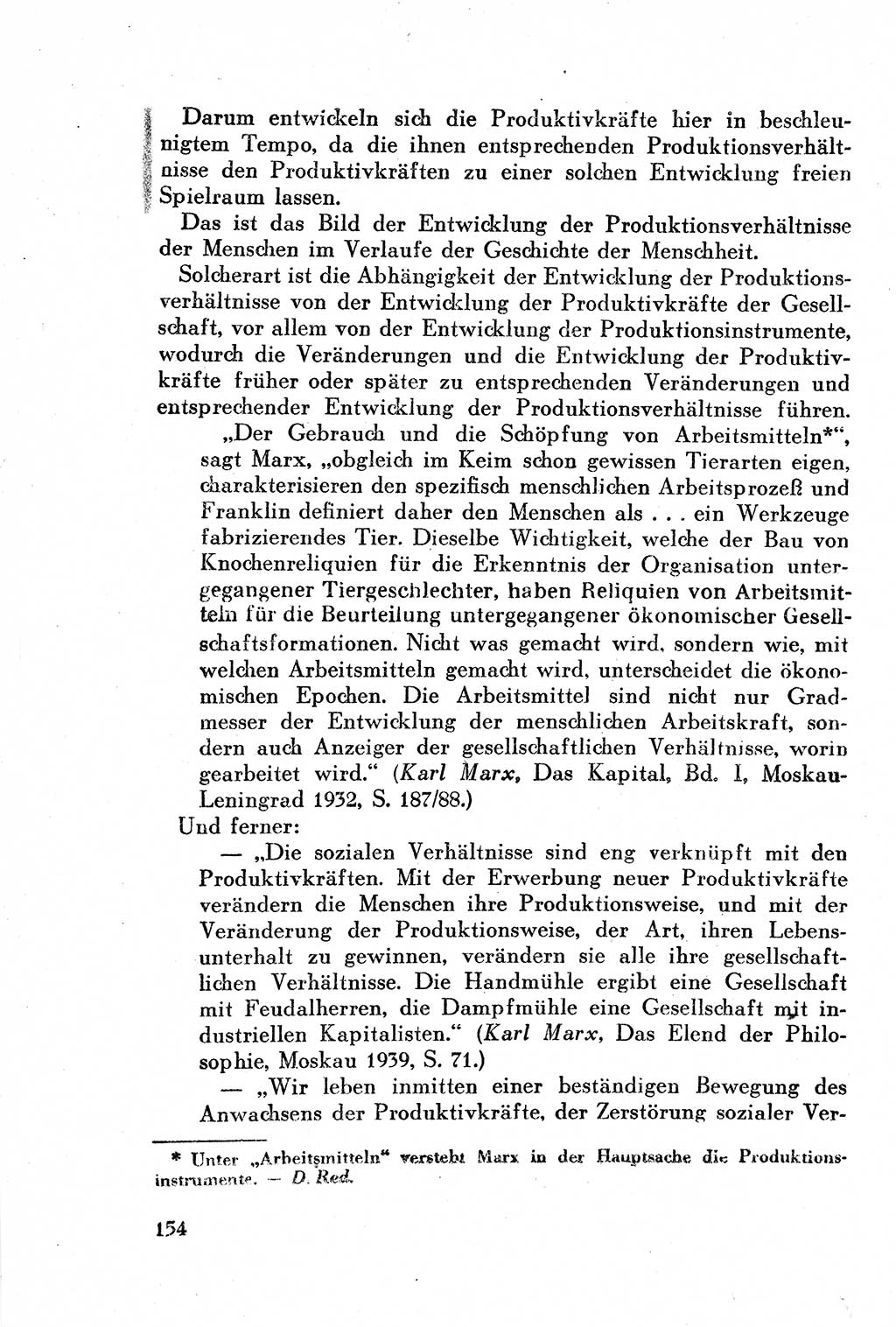 Geschichte der Kommunistischen Partei der Sowjetunion (KPdSU) [Sowjetische Besatzungszone (SBZ) Deutschlands] 1946, Seite 154 (Gesch. KPdSU SBZ Dtl. 1946, S. 154)