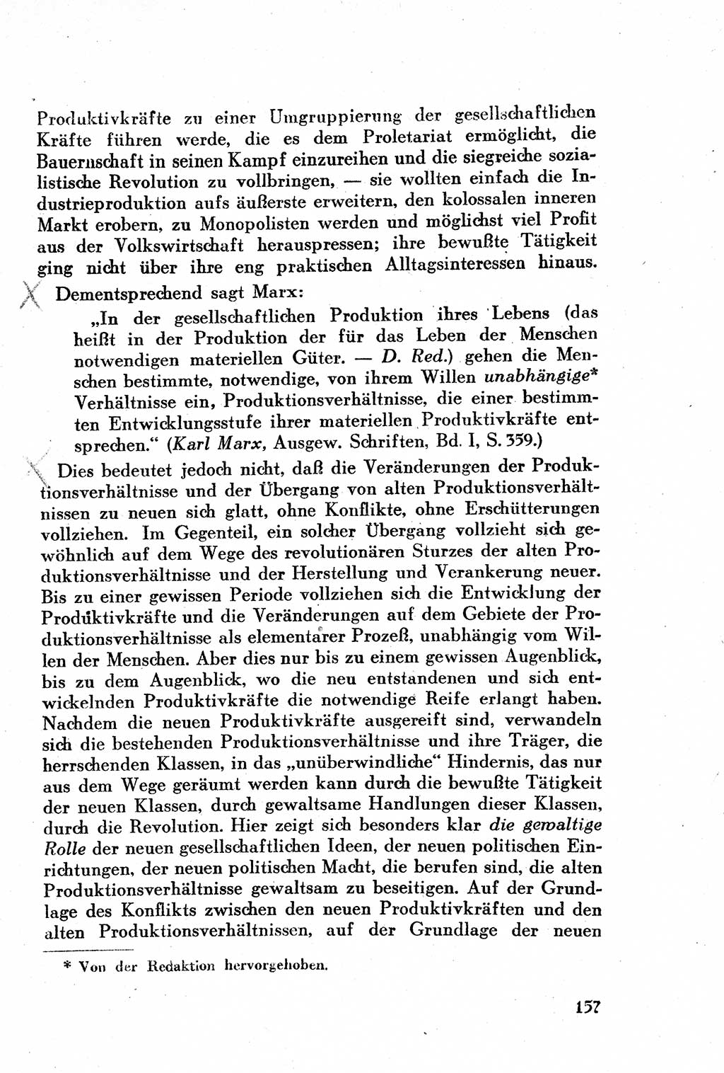 Geschichte der Kommunistischen Partei der Sowjetunion (KPdSU) [Sowjetische Besatzungszone (SBZ) Deutschlands] 1946, Seite 157 (Gesch. KPdSU SBZ Dtl. 1946, S. 157)