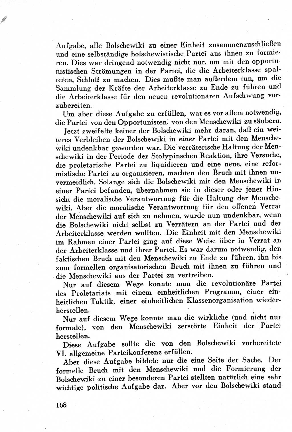 Geschichte der Kommunistischen Partei der Sowjetunion (KPdSU) [Sowjetische Besatzungszone (SBZ) Deutschlands] 1946, Seite 168 (Gesch. KPdSU SBZ Dtl. 1946, S. 168)