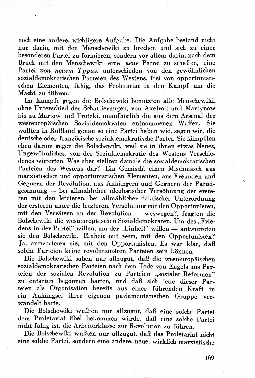Geschichte der Kommunistischen Partei der Sowjetunion (KPdSU) [Sowjetische Besatzungszone (SBZ) Deutschlands] 1946, Seite 169 (Gesch. KPdSU SBZ Dtl. 1946, S. 169)