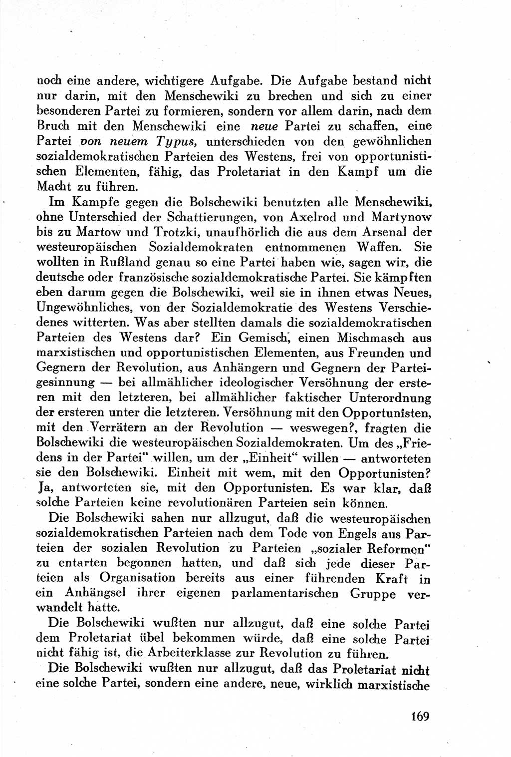 Geschichte der Kommunistischen Partei der Sowjetunion (KPdSU) [Sowjetische Besatzungszone (SBZ) Deutschlands] 1946, Seite 169 (Gesch. KPdSU SBZ Dtl. 1946, S. 169)