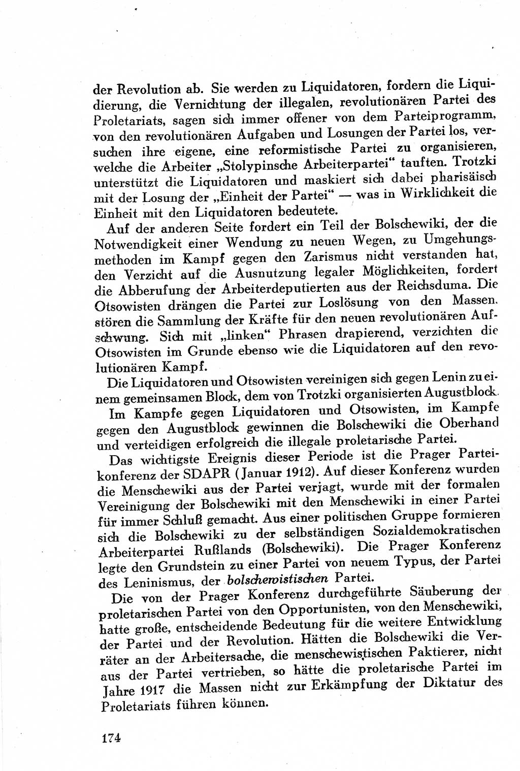 Geschichte der Kommunistischen Partei der Sowjetunion (KPdSU) [Sowjetische Besatzungszone (SBZ) Deutschlands] 1946, Seite 174 (Gesch. KPdSU SBZ Dtl. 1946, S. 174)