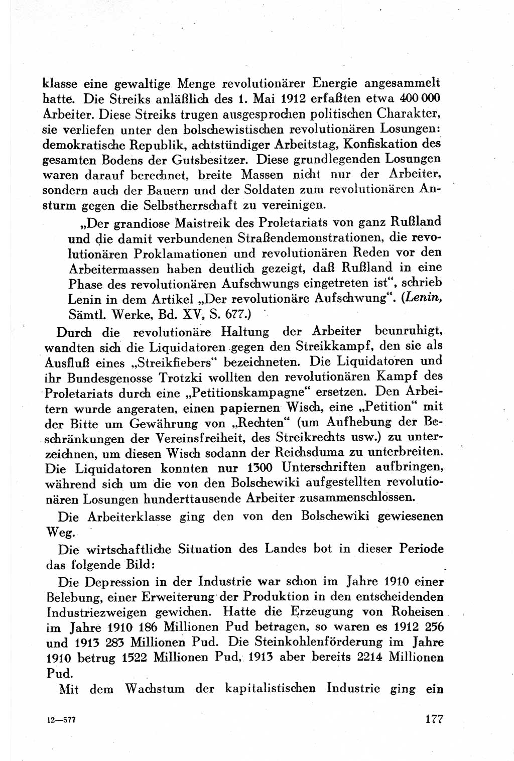 Geschichte der Kommunistischen Partei der Sowjetunion (KPdSU) [Sowjetische Besatzungszone (SBZ) Deutschlands] 1946, Seite 177 (Gesch. KPdSU SBZ Dtl. 1946, S. 177)