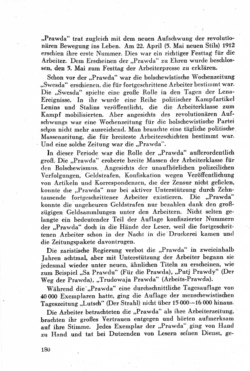 Geschichte der Kommunistischen Partei der Sowjetunion (KPdSU) [Sowjetische Besatzungszone (SBZ) Deutschlands] 1946, Seite 180 (Gesch. KPdSU SBZ Dtl. 1946, S. 180)