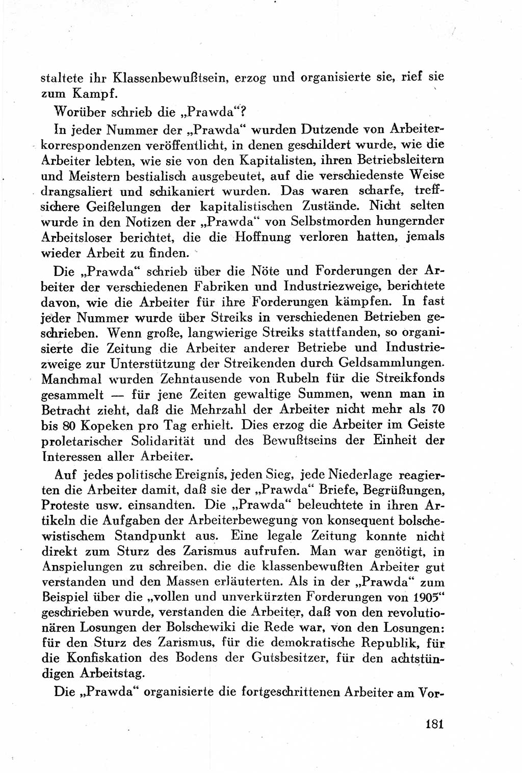 Geschichte der Kommunistischen Partei der Sowjetunion (KPdSU) [Sowjetische Besatzungszone (SBZ) Deutschlands] 1946, Seite 181 (Gesch. KPdSU SBZ Dtl. 1946, S. 181)
