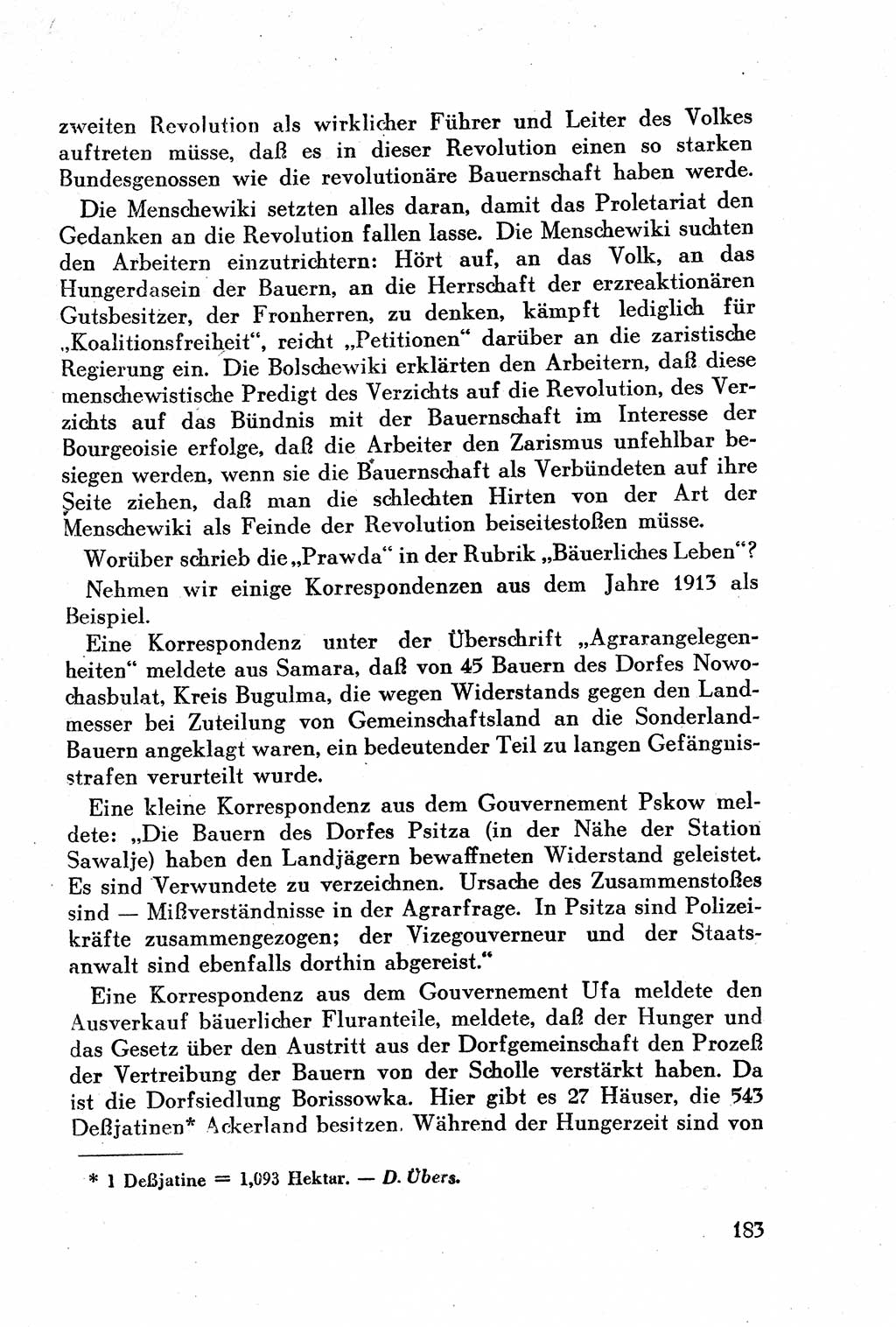 Geschichte der Kommunistischen Partei der Sowjetunion (KPdSU) [Sowjetische Besatzungszone (SBZ) Deutschlands] 1946, Seite 183 (Gesch. KPdSU SBZ Dtl. 1946, S. 183)