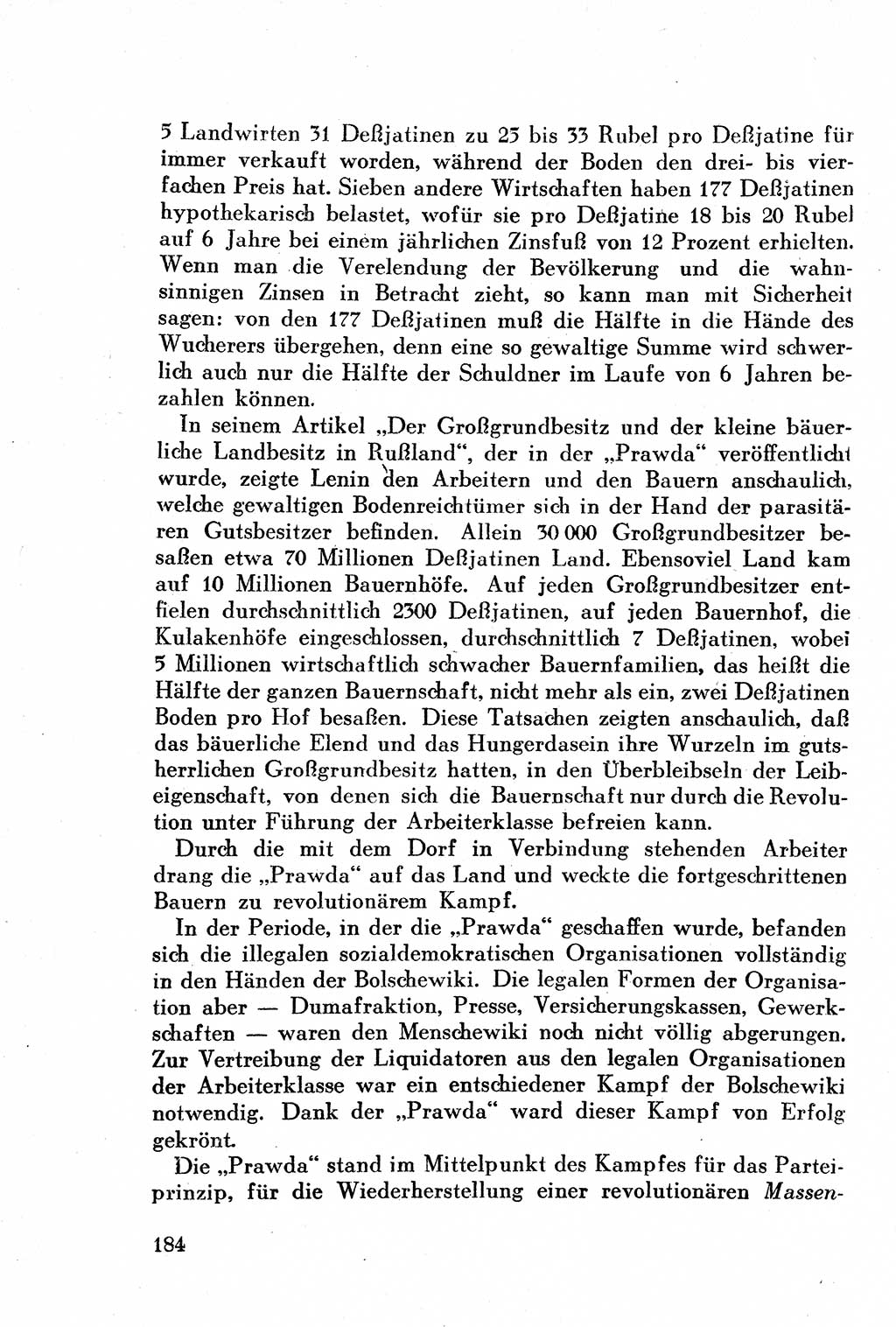 Geschichte der Kommunistischen Partei der Sowjetunion (KPdSU) [Sowjetische Besatzungszone (SBZ) Deutschlands] 1946, Seite 184 (Gesch. KPdSU SBZ Dtl. 1946, S. 184)