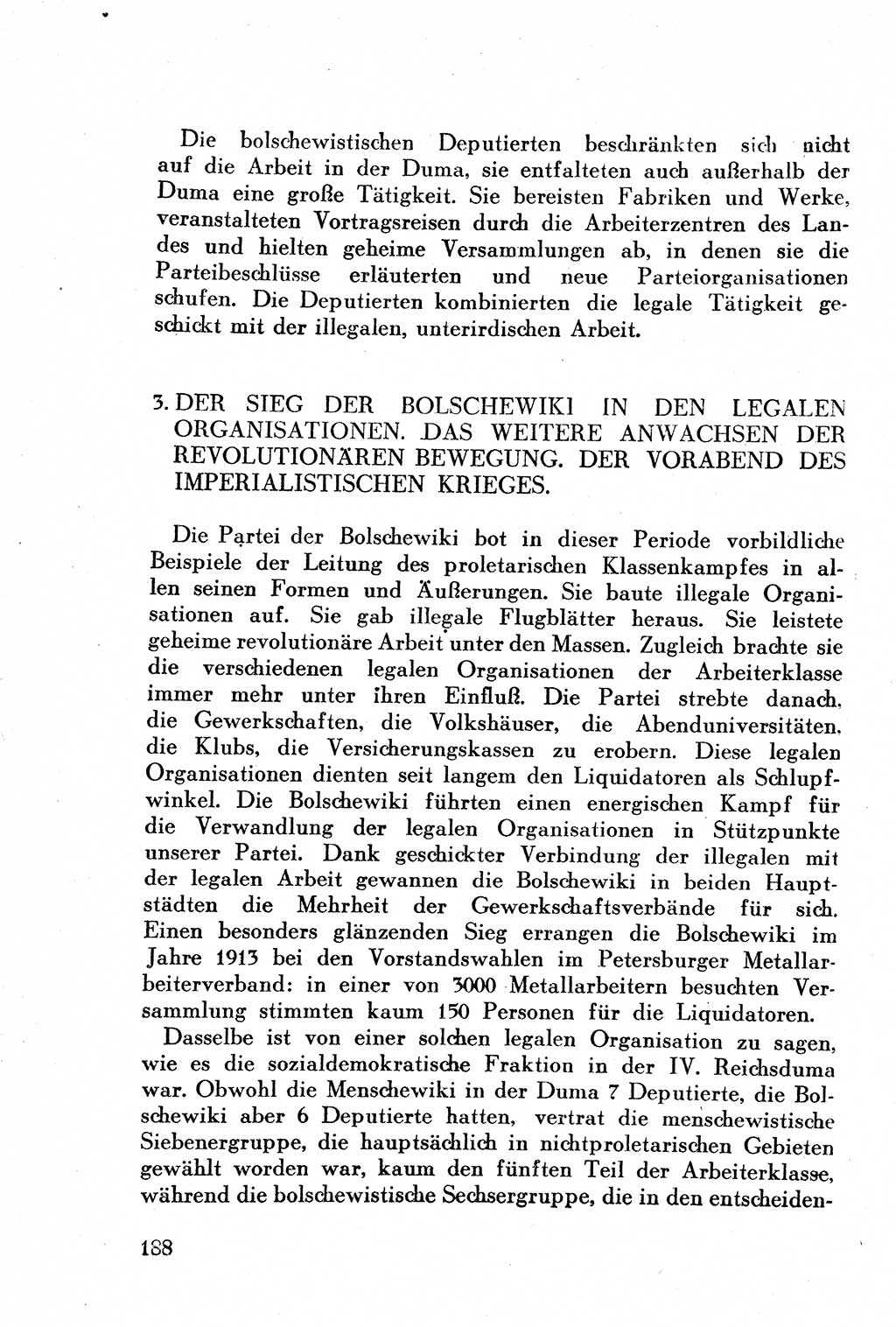 Geschichte der Kommunistischen Partei der Sowjetunion (KPdSU) [Sowjetische Besatzungszone (SBZ) Deutschlands] 1946, Seite 188 (Gesch. KPdSU SBZ Dtl. 1946, S. 188)