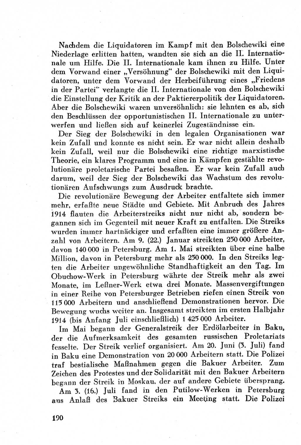 Geschichte der Kommunistischen Partei der Sowjetunion (KPdSU) [Sowjetische Besatzungszone (SBZ) Deutschlands] 1946, Seite 190 (Gesch. KPdSU SBZ Dtl. 1946, S. 190)