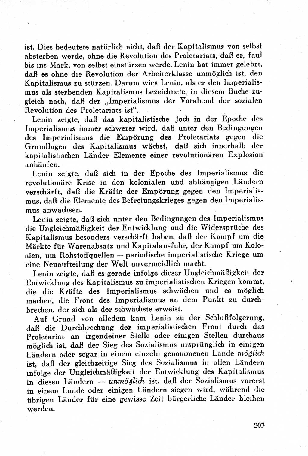 Geschichte der Kommunistischen Partei der Sowjetunion (KPdSU) [Sowjetische Besatzungszone (SBZ) Deutschlands] 1946, Seite 203 (Gesch. KPdSU SBZ Dtl. 1946, S. 203)