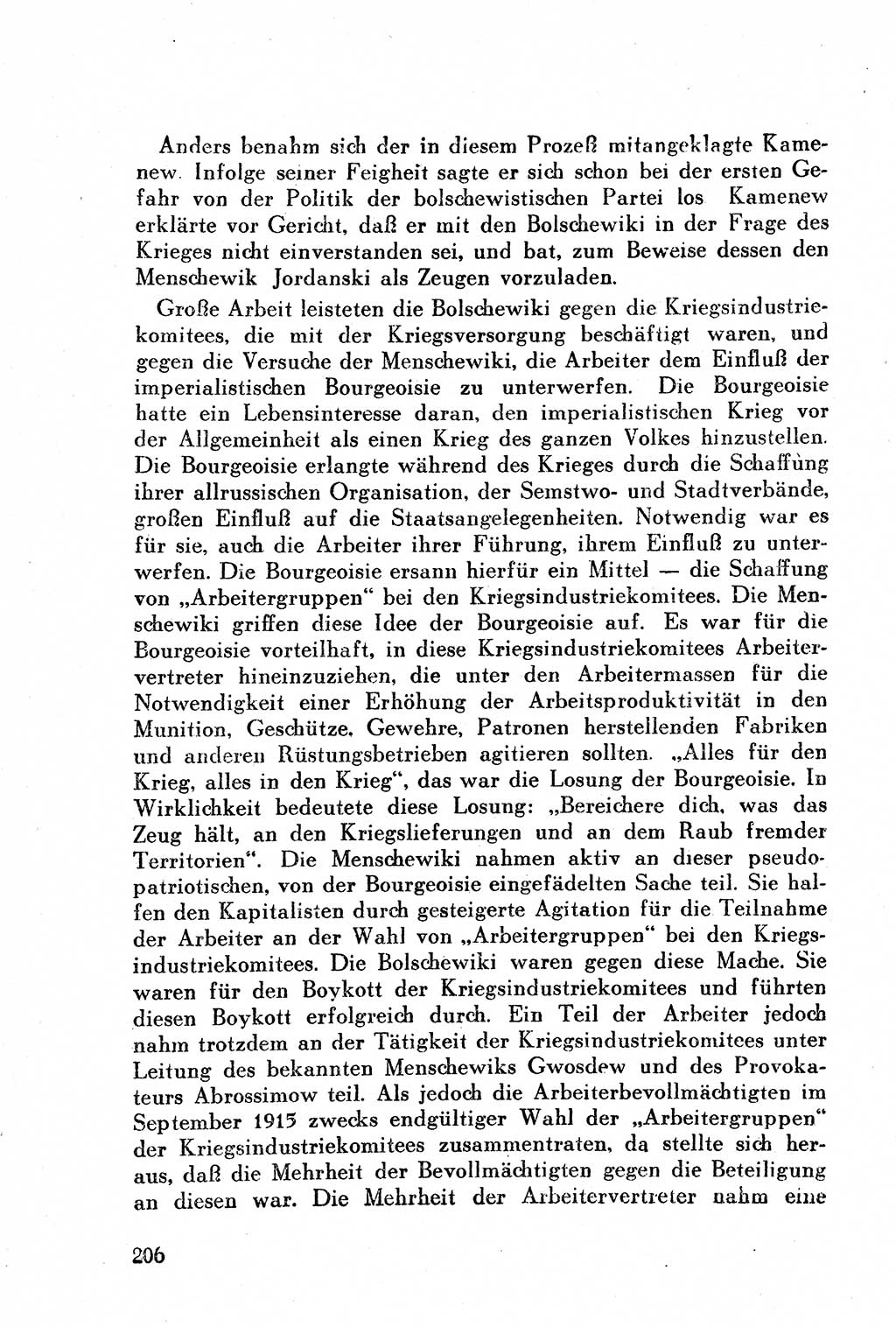 Geschichte der Kommunistischen Partei der Sowjetunion (KPdSU) [Sowjetische Besatzungszone (SBZ) Deutschlands] 1946, Seite 206 (Gesch. KPdSU SBZ Dtl. 1946, S. 206)