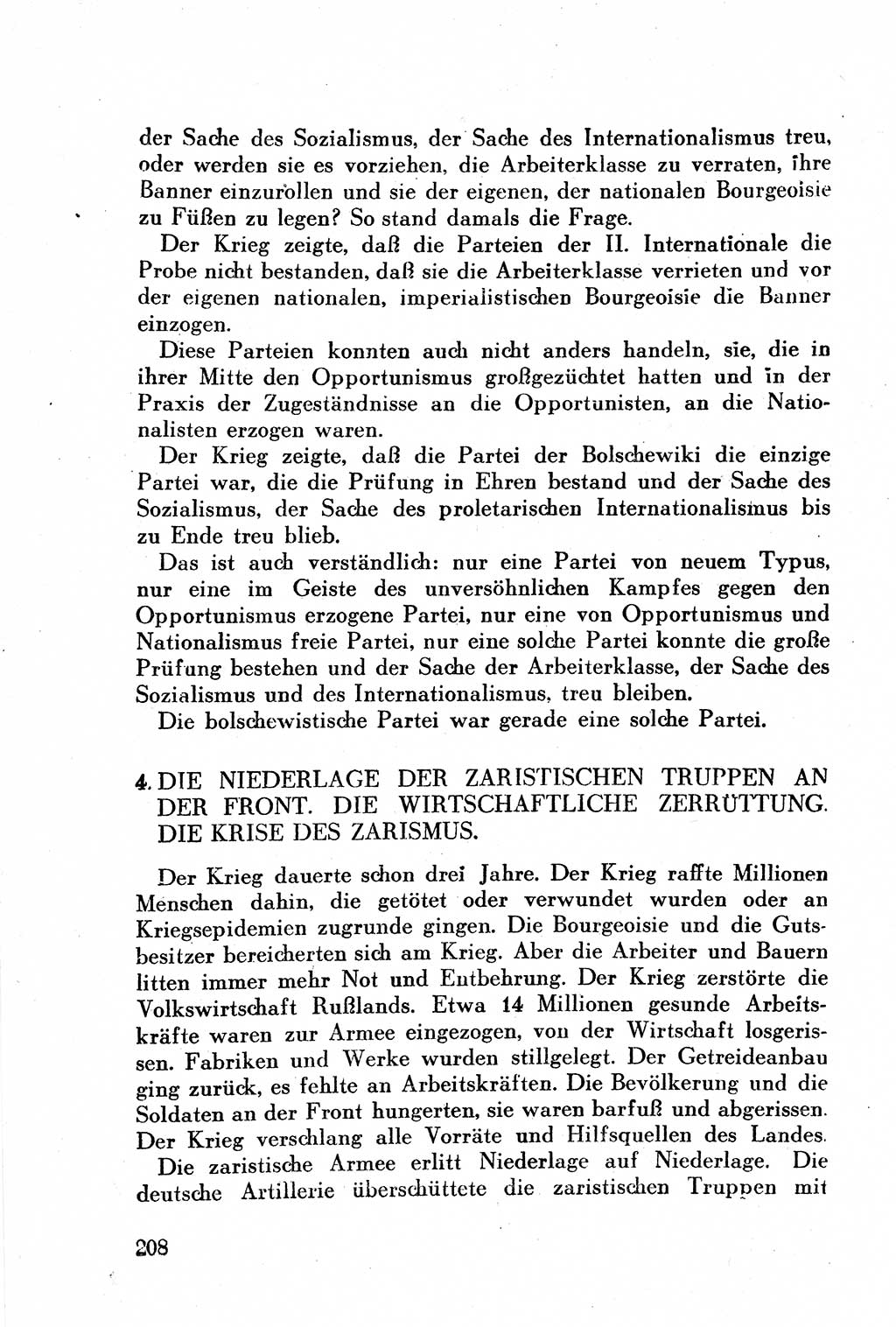 Geschichte der Kommunistischen Partei der Sowjetunion (KPdSU) [Sowjetische Besatzungszone (SBZ) Deutschlands] 1946, Seite 208 (Gesch. KPdSU SBZ Dtl. 1946, S. 208)