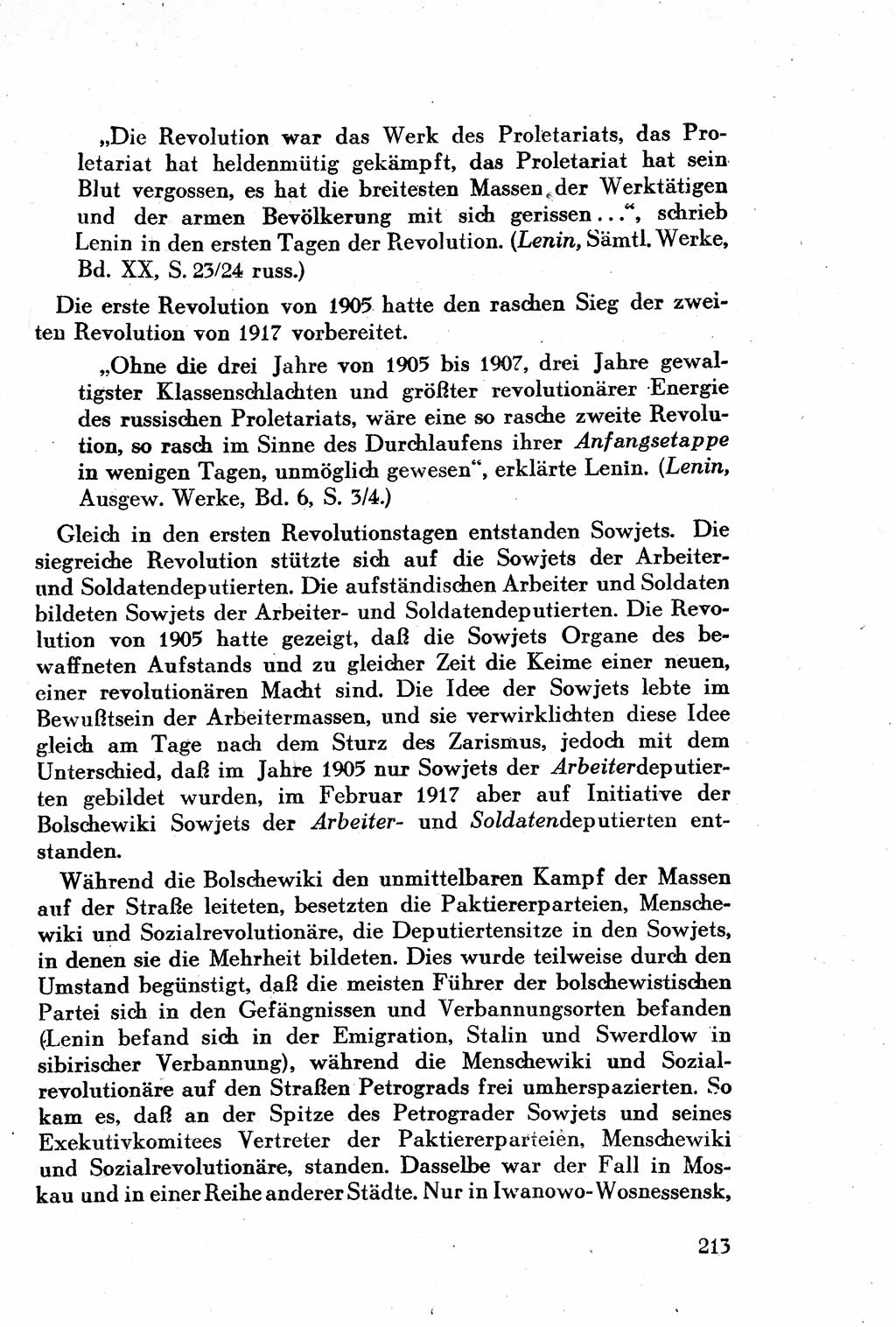 Geschichte der Kommunistischen Partei der Sowjetunion (KPdSU) [Sowjetische Besatzungszone (SBZ) Deutschlands] 1946, Seite 213 (Gesch. KPdSU SBZ Dtl. 1946, S. 213)