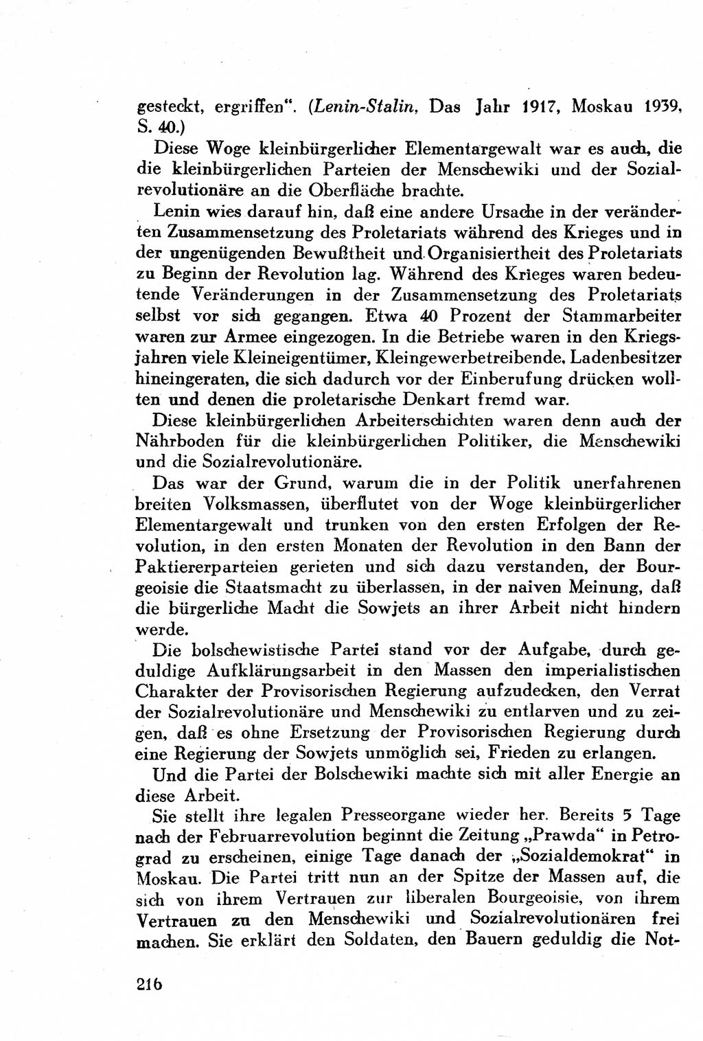 Geschichte der Kommunistischen Partei der Sowjetunion (KPdSU) [Sowjetische Besatzungszone (SBZ) Deutschlands] 1946, Seite 216 (Gesch. KPdSU SBZ Dtl. 1946, S. 216)