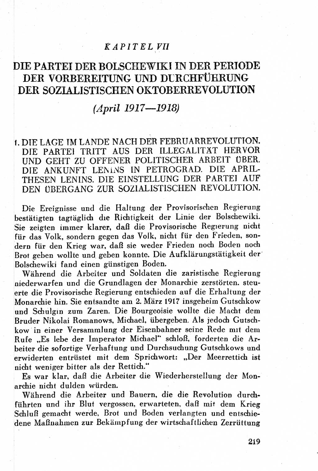 Geschichte der Kommunistischen Partei der Sowjetunion (KPdSU) [Sowjetische Besatzungszone (SBZ) Deutschlands] 1946, Seite 219 (Gesch. KPdSU SBZ Dtl. 1946, S. 219)