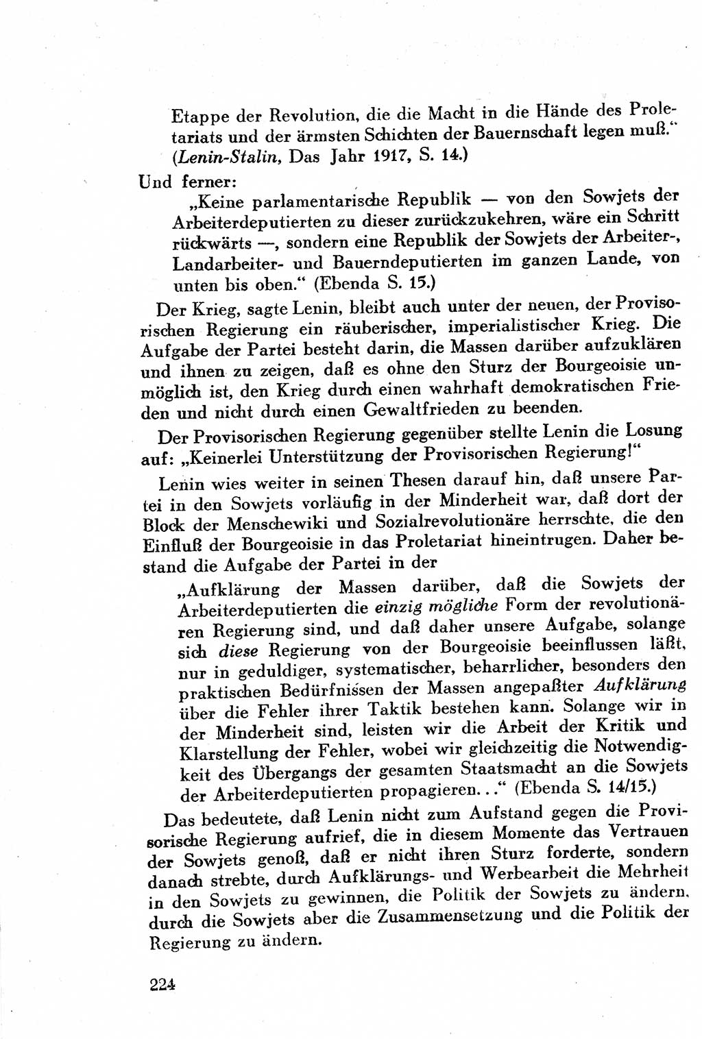 Geschichte der Kommunistischen Partei der Sowjetunion (KPdSU) [Sowjetische Besatzungszone (SBZ) Deutschlands] 1946, Seite 224 (Gesch. KPdSU SBZ Dtl. 1946, S. 224)