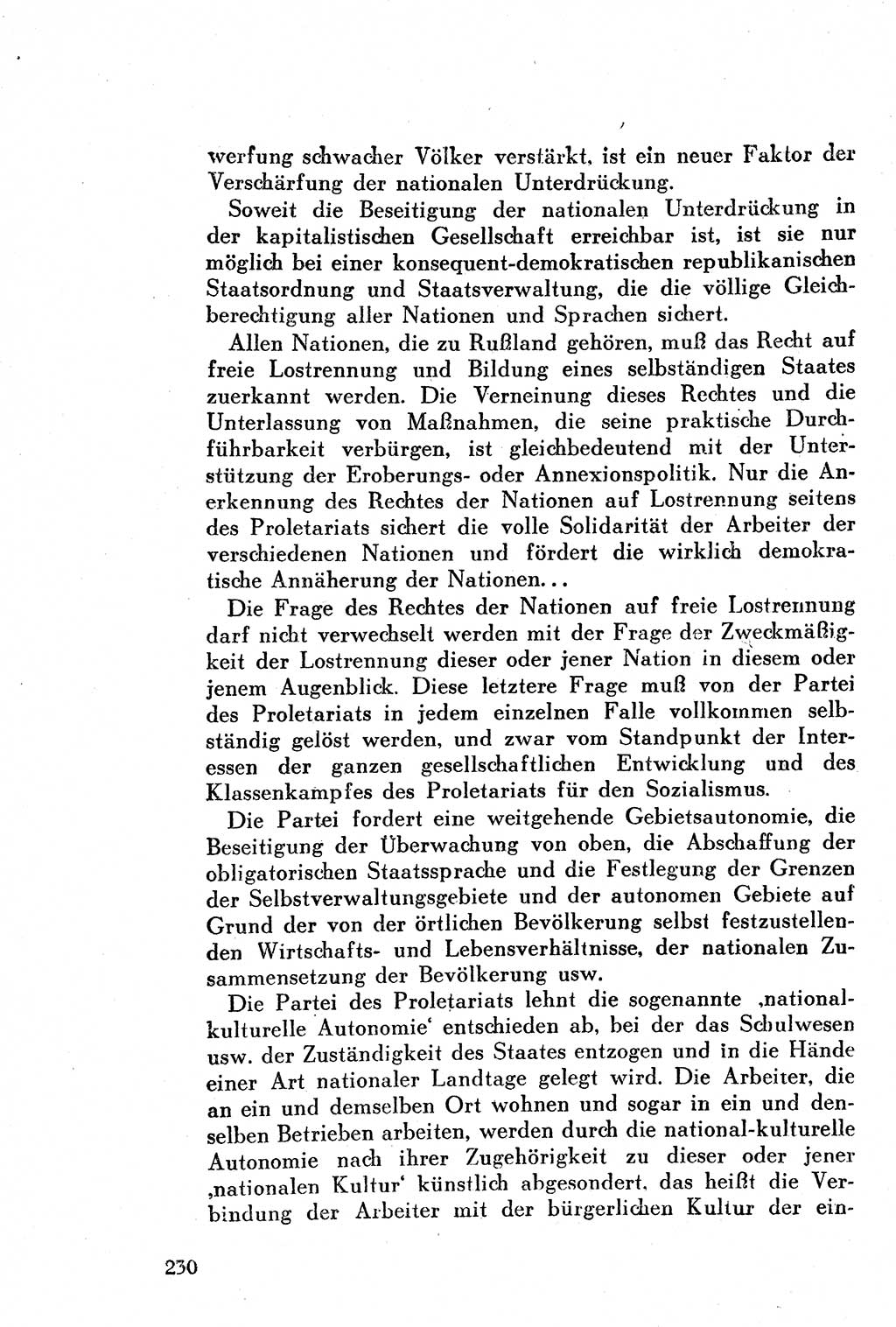 Geschichte der Kommunistischen Partei der Sowjetunion (KPdSU) [Sowjetische Besatzungszone (SBZ) Deutschlands] 1946, Seite 230 (Gesch. KPdSU SBZ Dtl. 1946, S. 230)