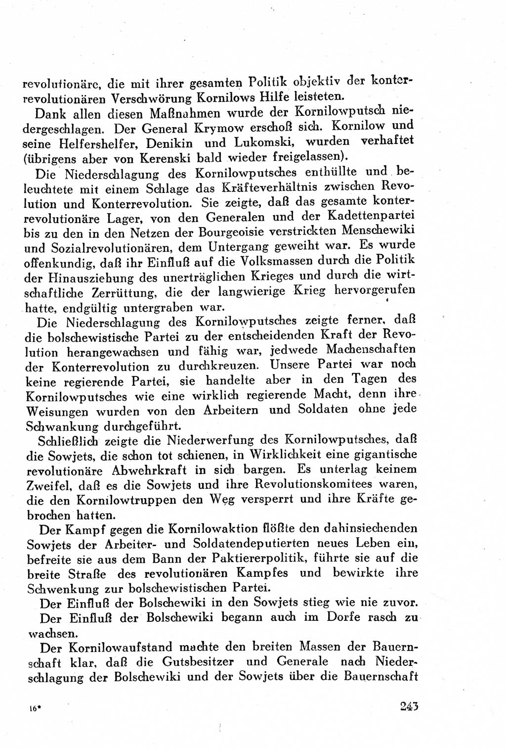 Geschichte der Kommunistischen Partei der Sowjetunion (KPdSU) [Sowjetische Besatzungszone (SBZ) Deutschlands] 1946, Seite 243 (Gesch. KPdSU SBZ Dtl. 1946, S. 243)