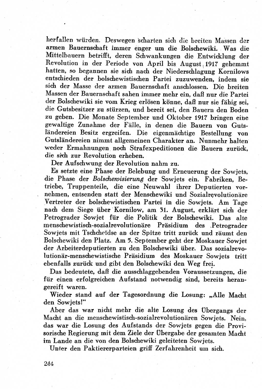 Geschichte der Kommunistischen Partei der Sowjetunion (KPdSU) [Sowjetische Besatzungszone (SBZ) Deutschlands] 1946, Seite 244 (Gesch. KPdSU SBZ Dtl. 1946, S. 244)