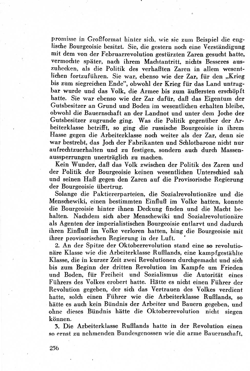 Geschichte der Kommunistischen Partei der Sowjetunion (KPdSU) [Sowjetische Besatzungszone (SBZ) Deutschlands] 1946, Seite 256 (Gesch. KPdSU SBZ Dtl. 1946, S. 256)