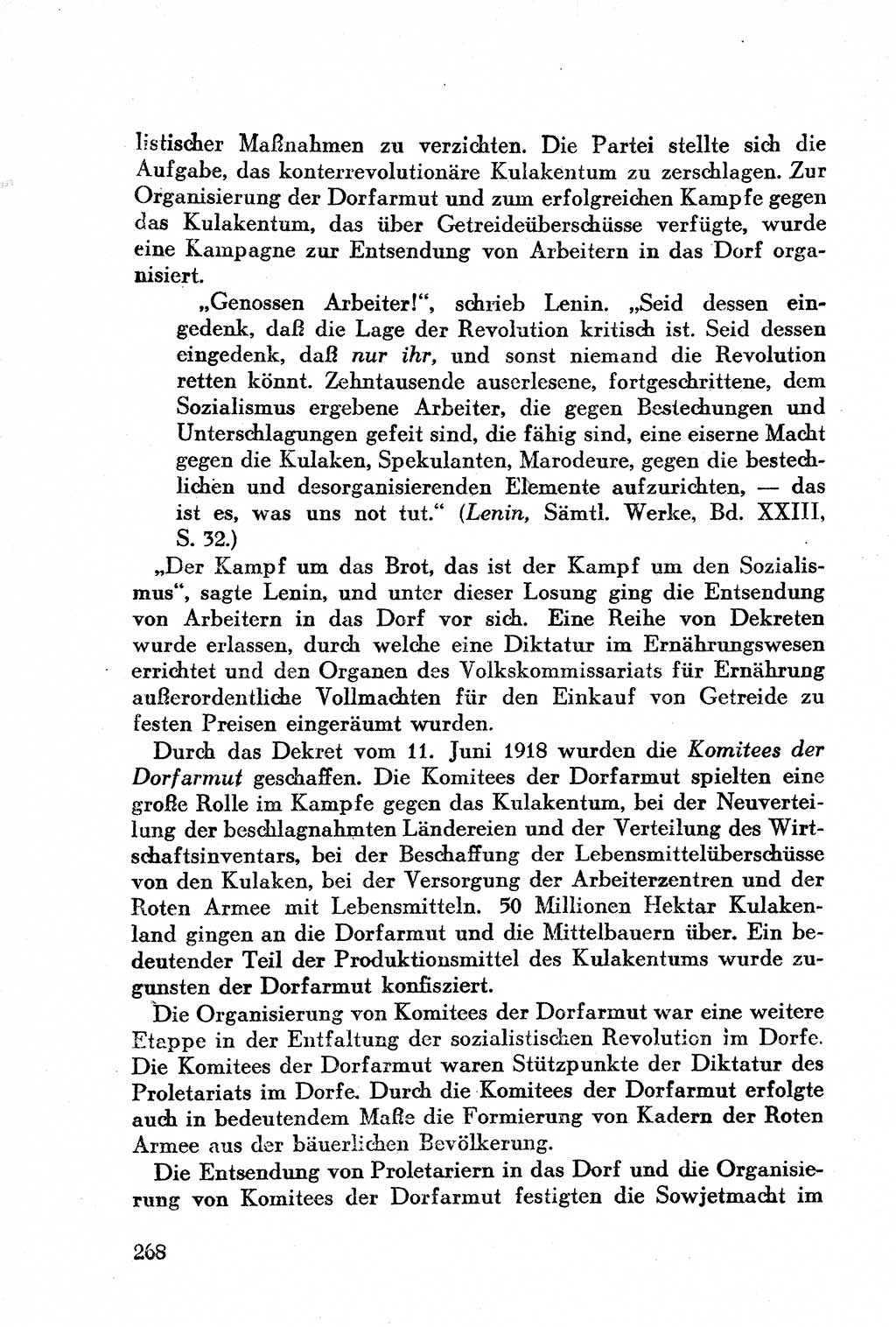 Geschichte der Kommunistischen Partei der Sowjetunion (KPdSU) [Sowjetische Besatzungszone (SBZ) Deutschlands] 1946, Seite 268 (Gesch. KPdSU SBZ Dtl. 1946, S. 268)