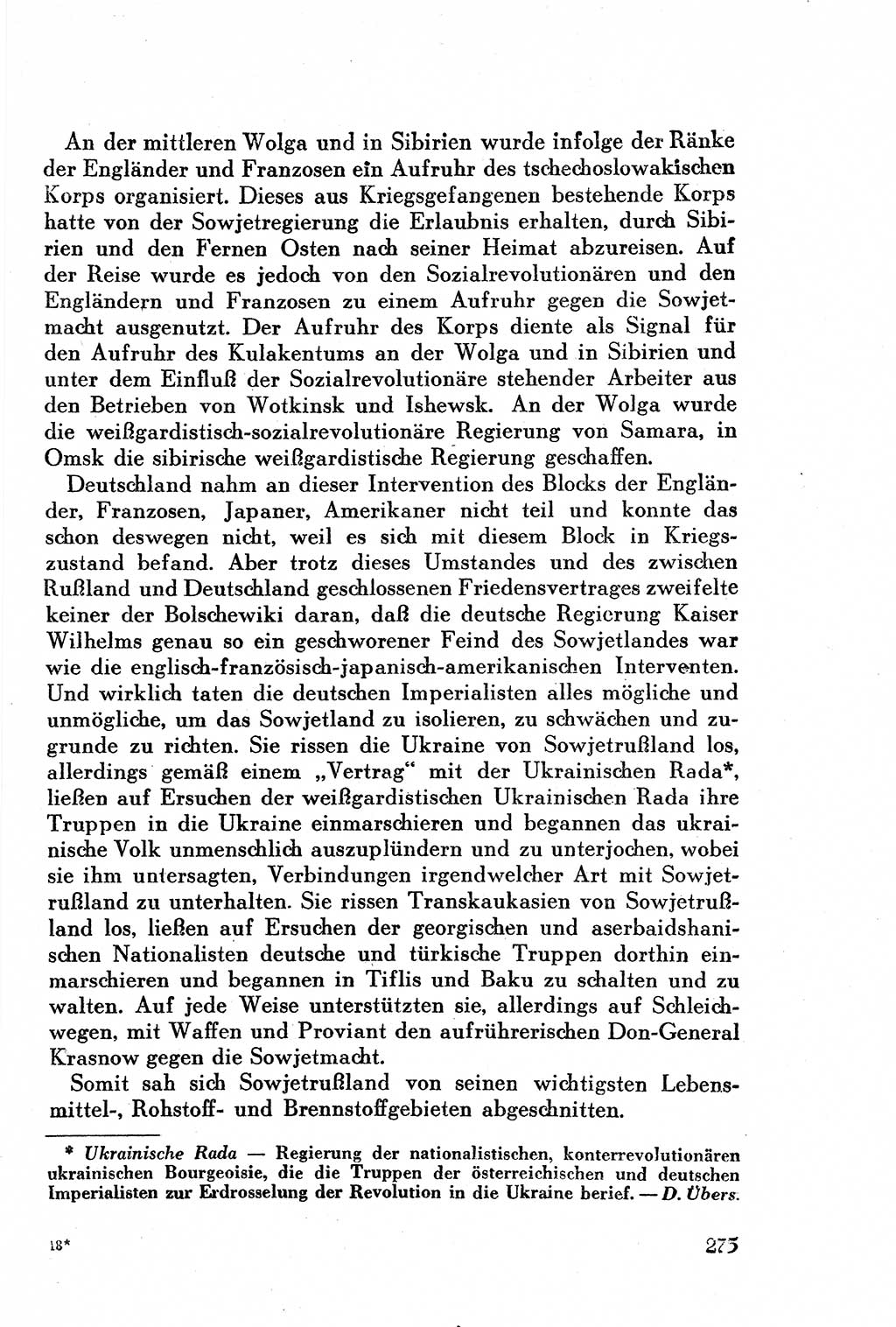 Geschichte der Kommunistischen Partei der Sowjetunion (KPdSU) [Sowjetische Besatzungszone (SBZ) Deutschlands] 1946, Seite 275 (Gesch. KPdSU SBZ Dtl. 1946, S. 275)